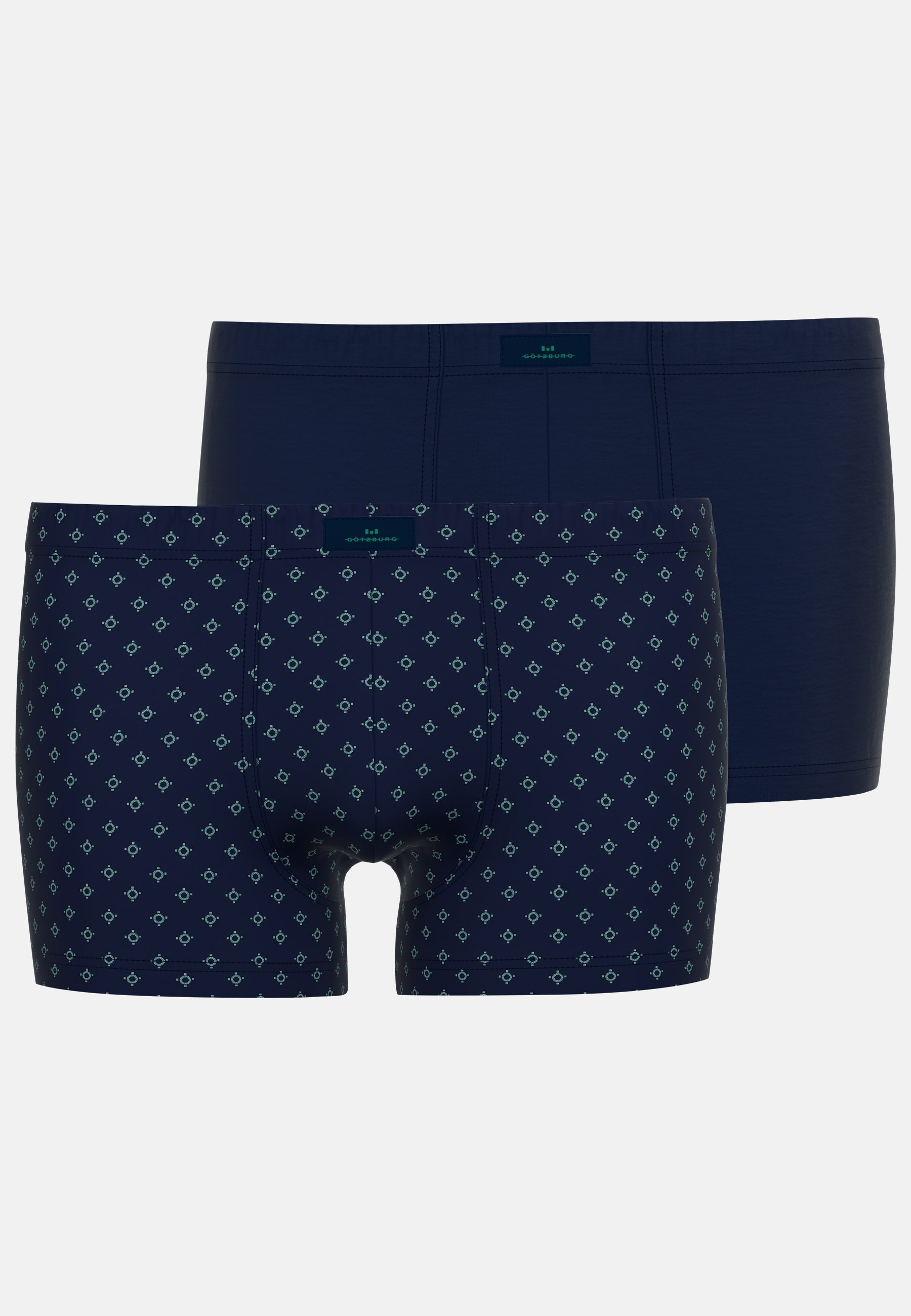 GÖTZBURG Boxershorts "Bray", (2er Pack), mit stilvollem Musterdesign günstig online kaufen