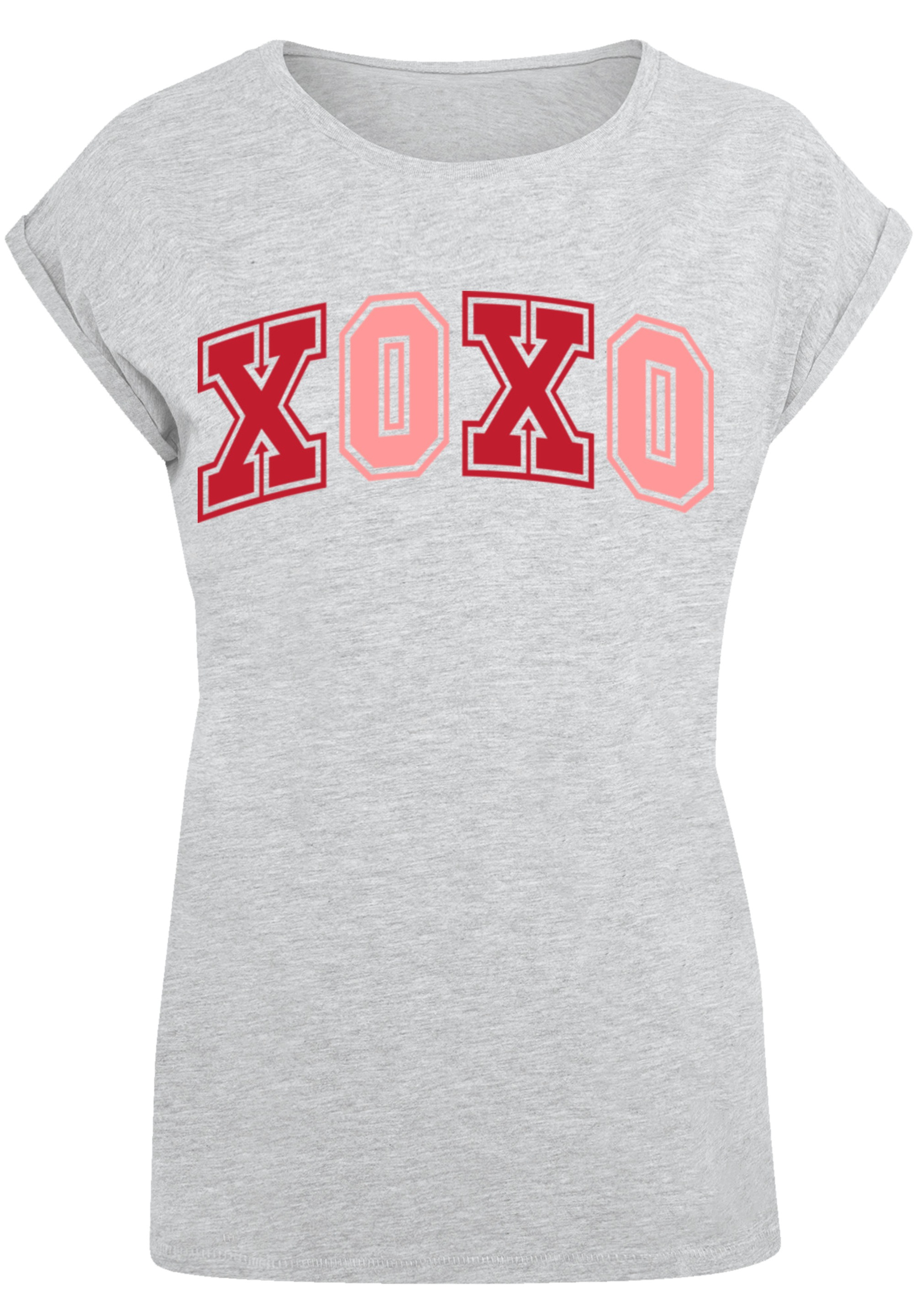 F4NT4STIC T-Shirt »xoxo Varsity College Valentinstag«, Premium Qualität