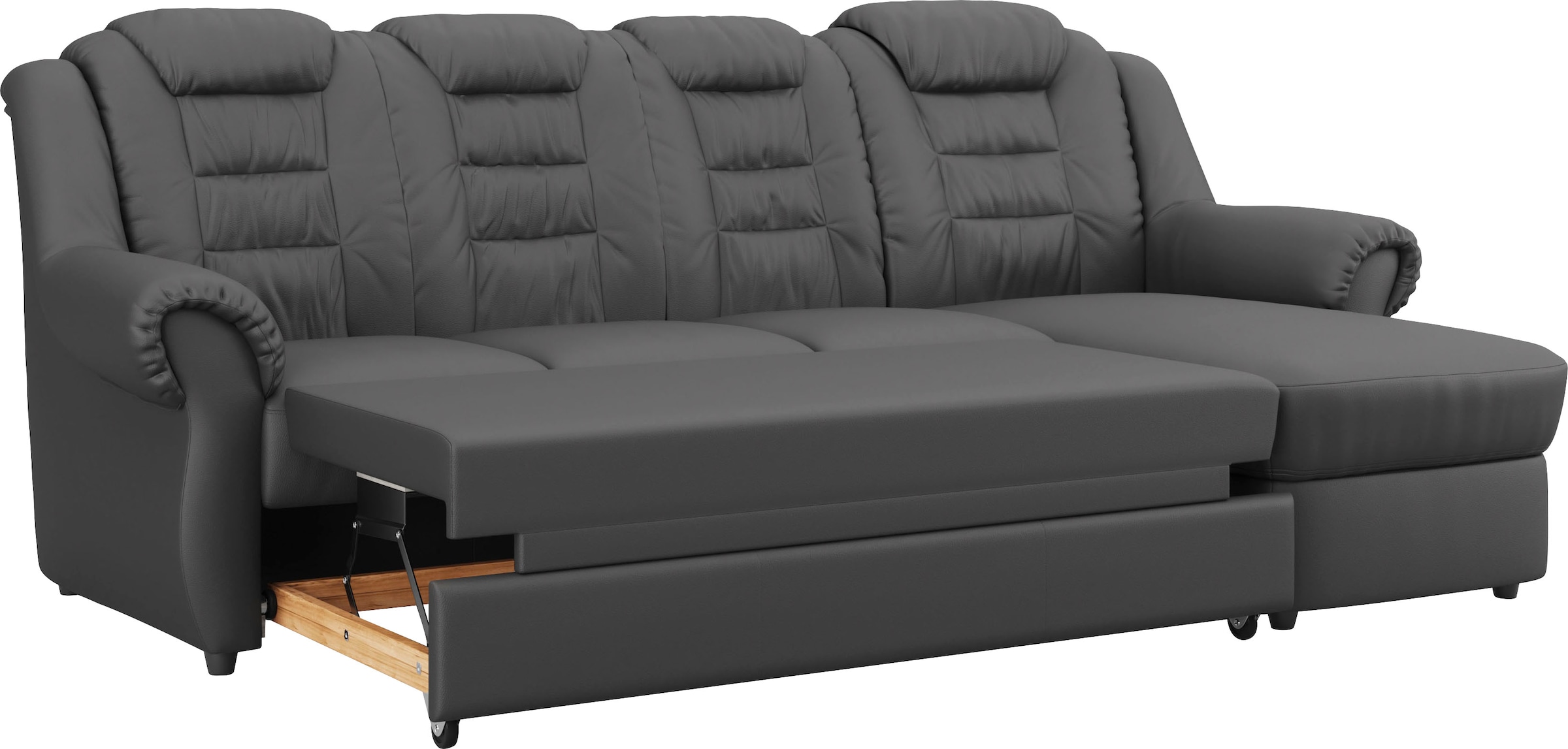 Home affaire Ecksofa »Boston L-Form«, mit hoher Rückenlehne, wahlweise mit Bettfunktion
