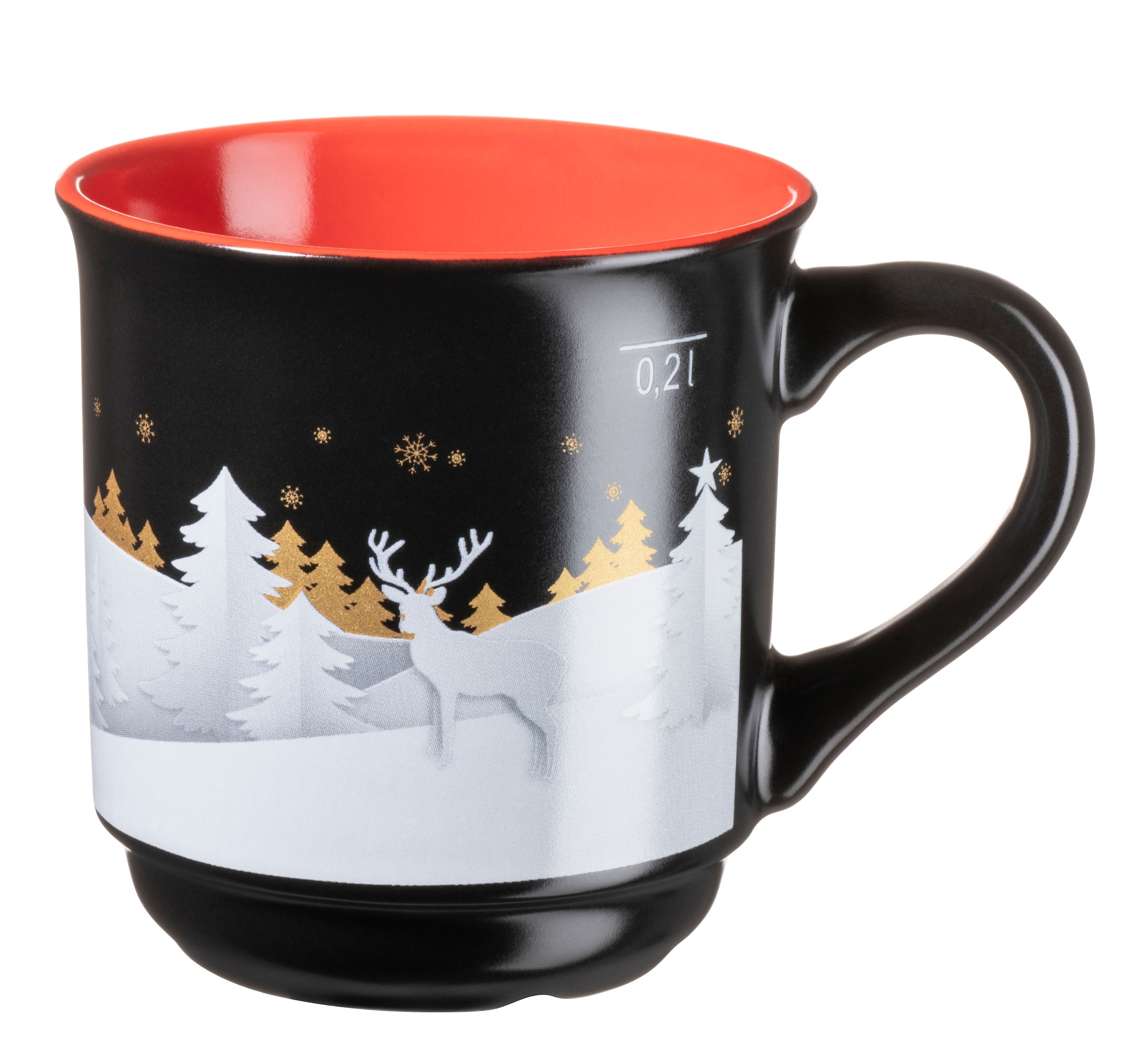 MÄSER Becher "Glühweinbecher mit weihnachtlichem Motiv, aus Steinzeug" 6er günstig online kaufen