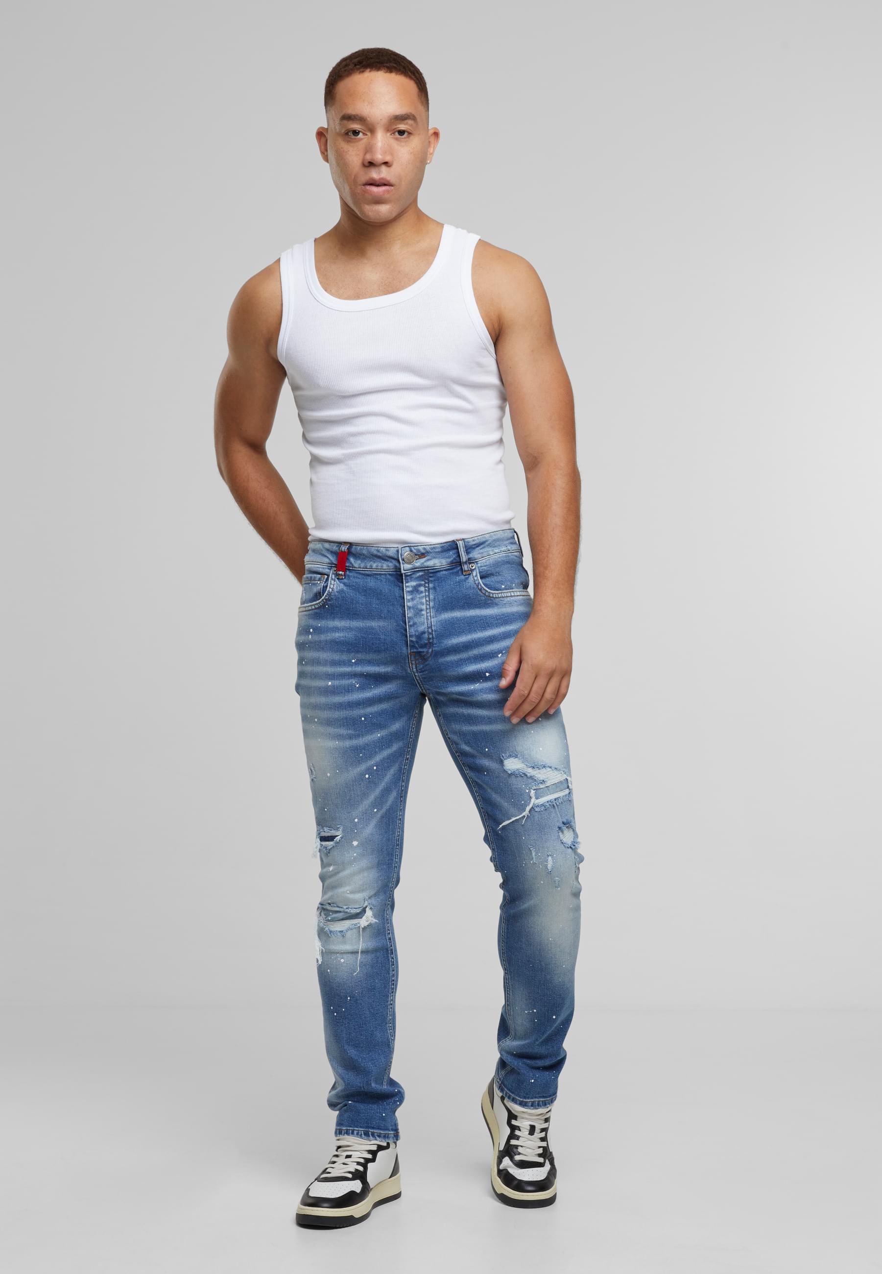 2Y Premium Bequeme Jeans »2Y Premium 2Y VICTOR RIPPED SLIM FIT JEANS«