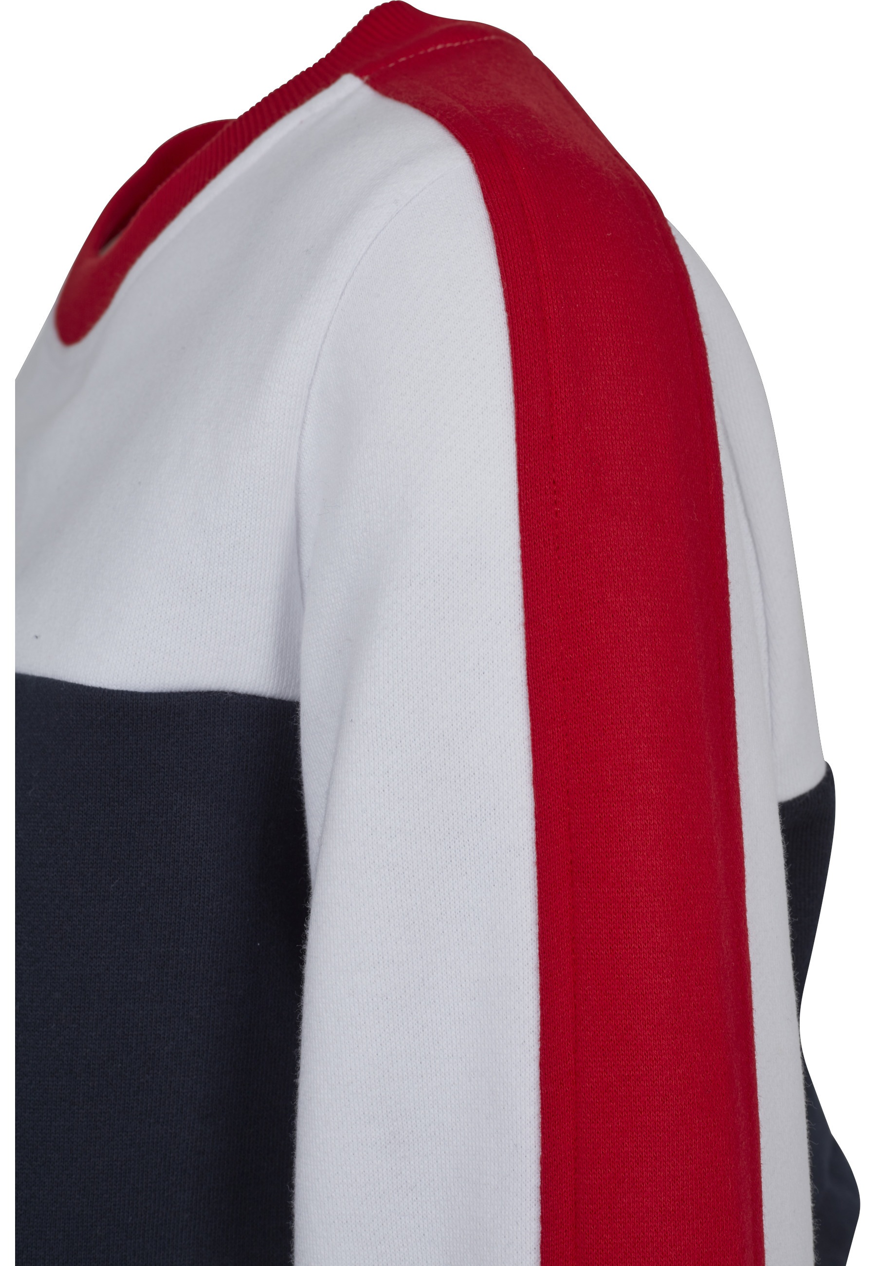 URBAN CLASSICS Sweatshirt »Urban Classics Damen Ladies Cropped 3-Tone Stripe Crew«, 1 Stk.
