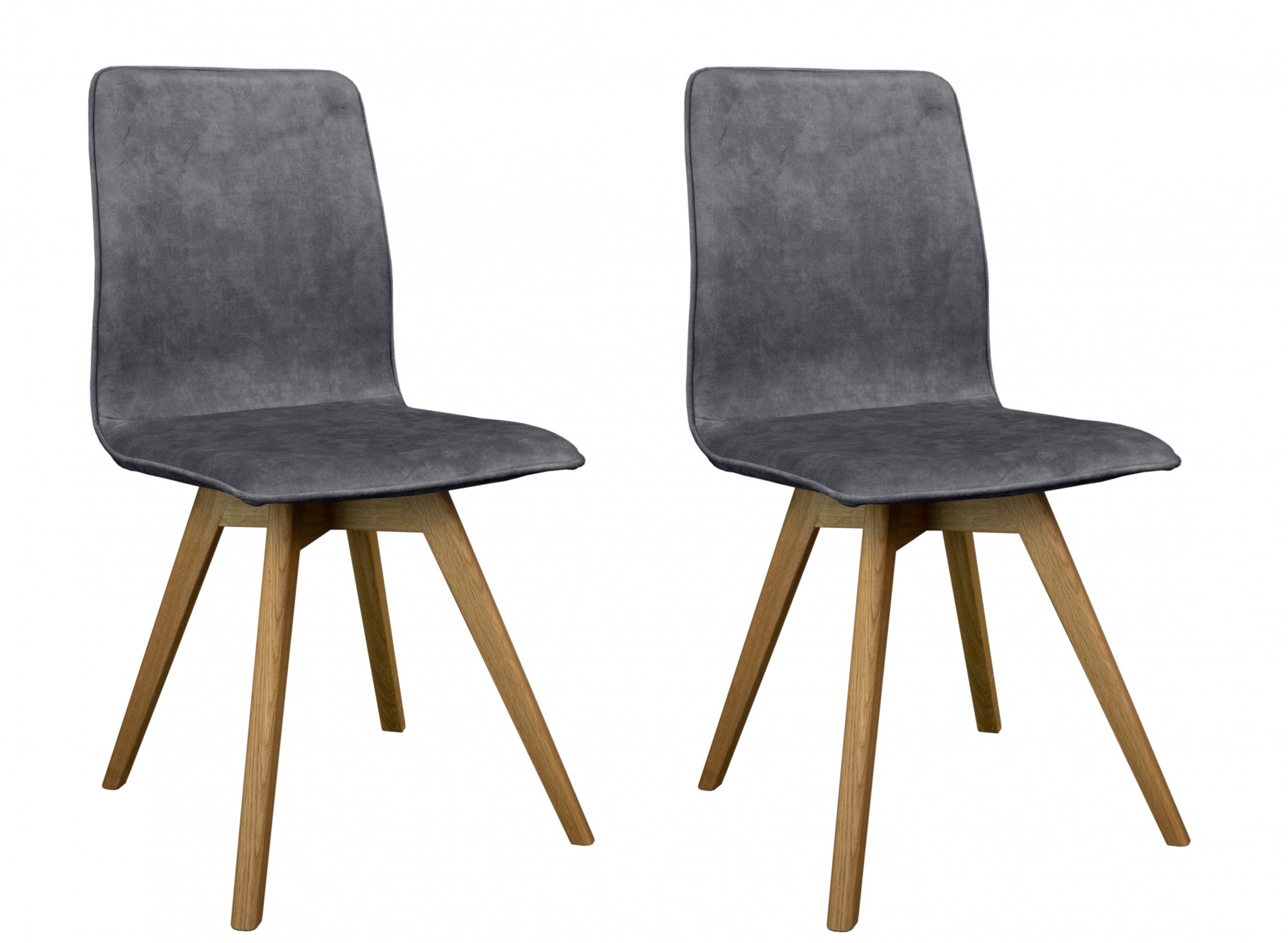 andas Esszimmerstuhl "Rania", (Set), 2 St., Samtvelours, Massivholzgestell, günstig online kaufen