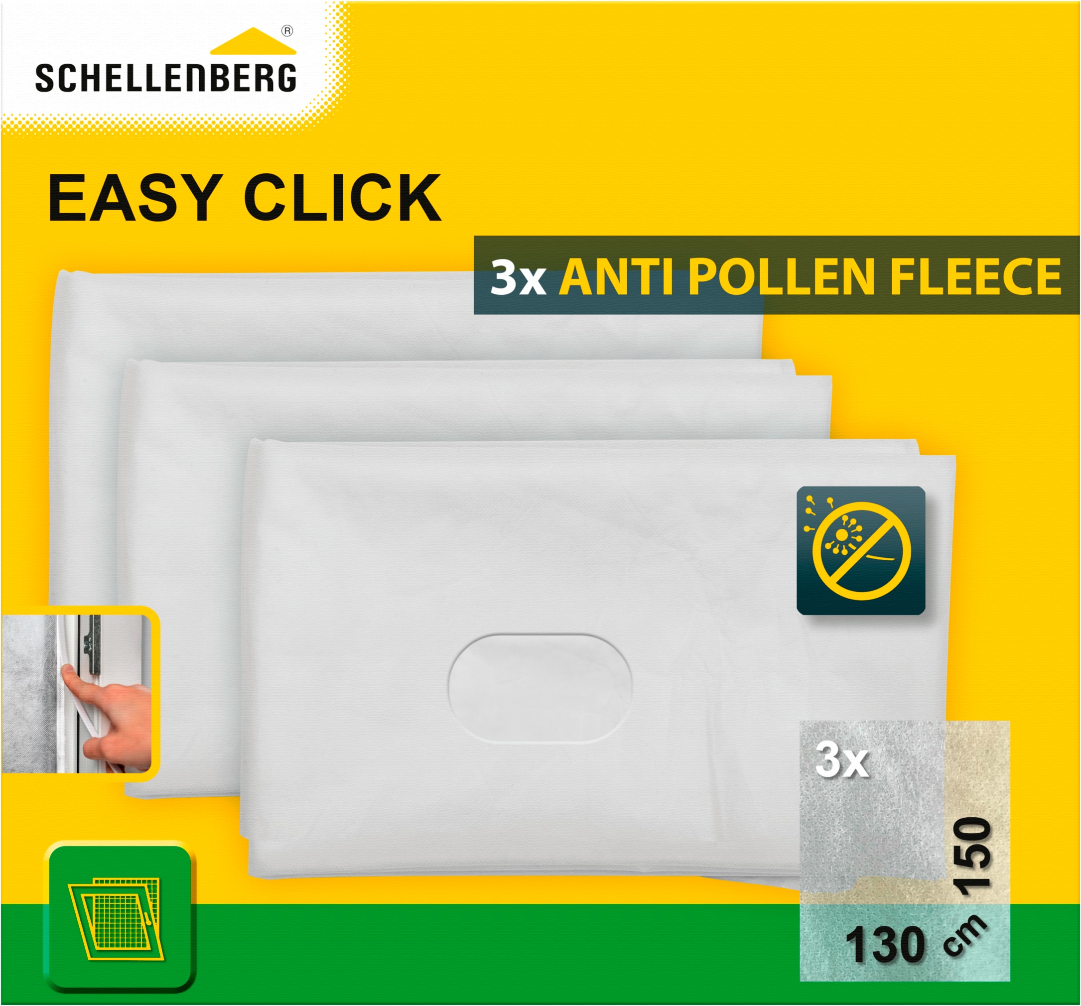 Fliegengitter-Gewebe »Pollenschutz für Fenster Easy Click,«, Pollenschutzvlies...