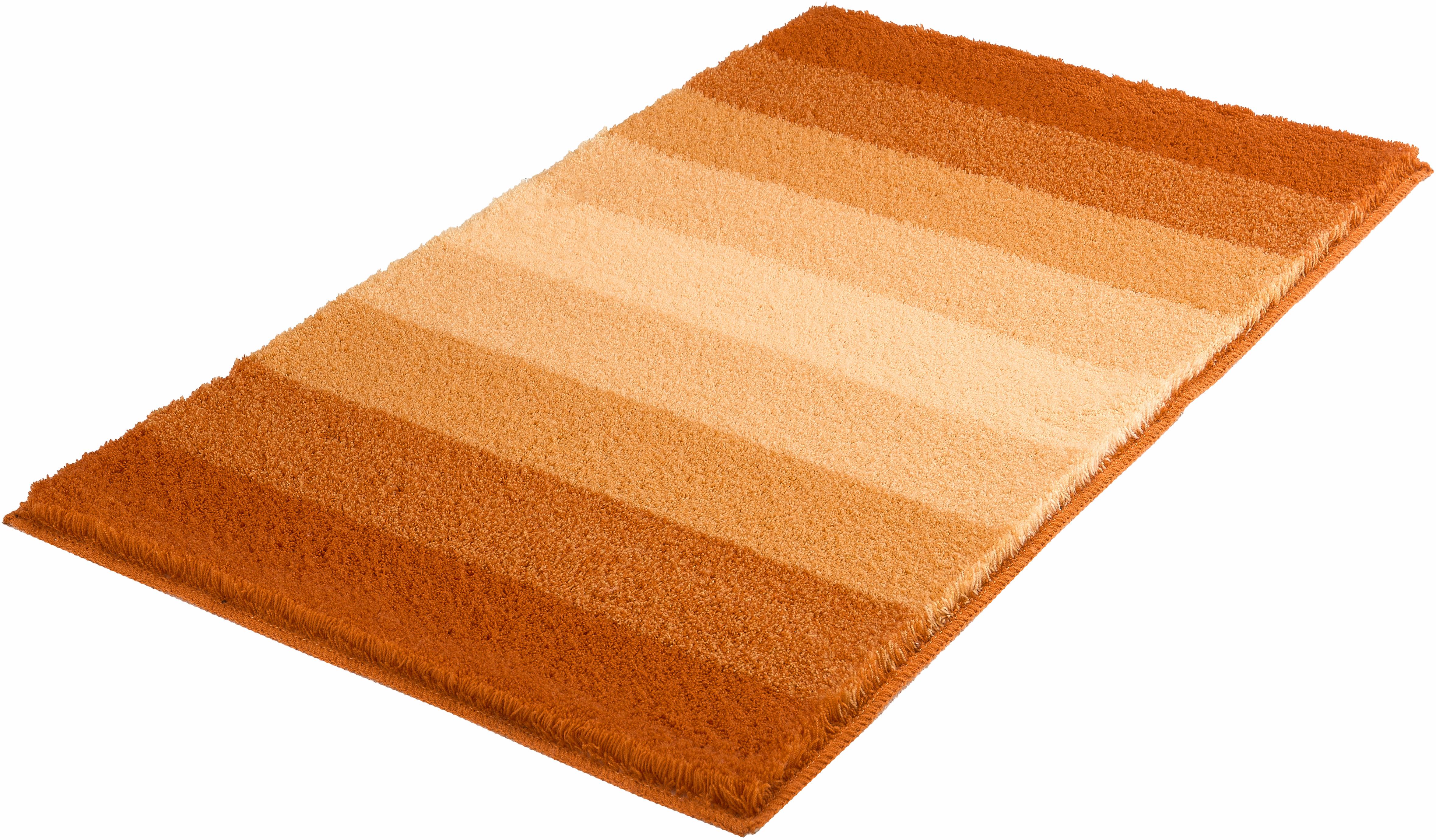 MEUSCH "Palace, Badvorleger, Badezimmer Teppich" Höhe 23 mm rutschhemmend beschichtet fußbodenheizungsgeeignet Badteppich, gestreift, mit Farbverlauf, waschbar