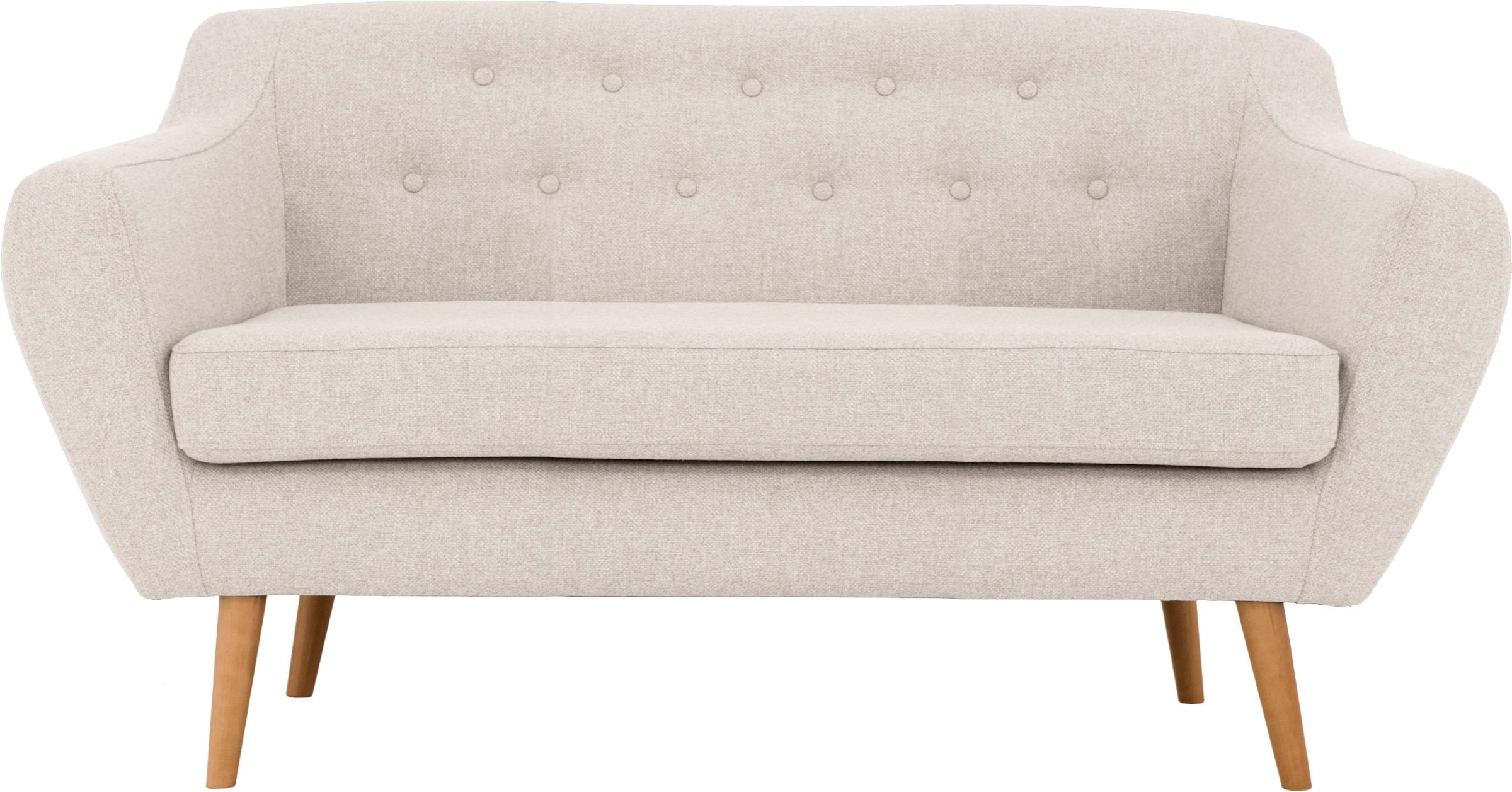 Home affaire 2-Sitzer "Renne" mit Heftung im Rücken im skandinavischem Stil günstig online kaufen