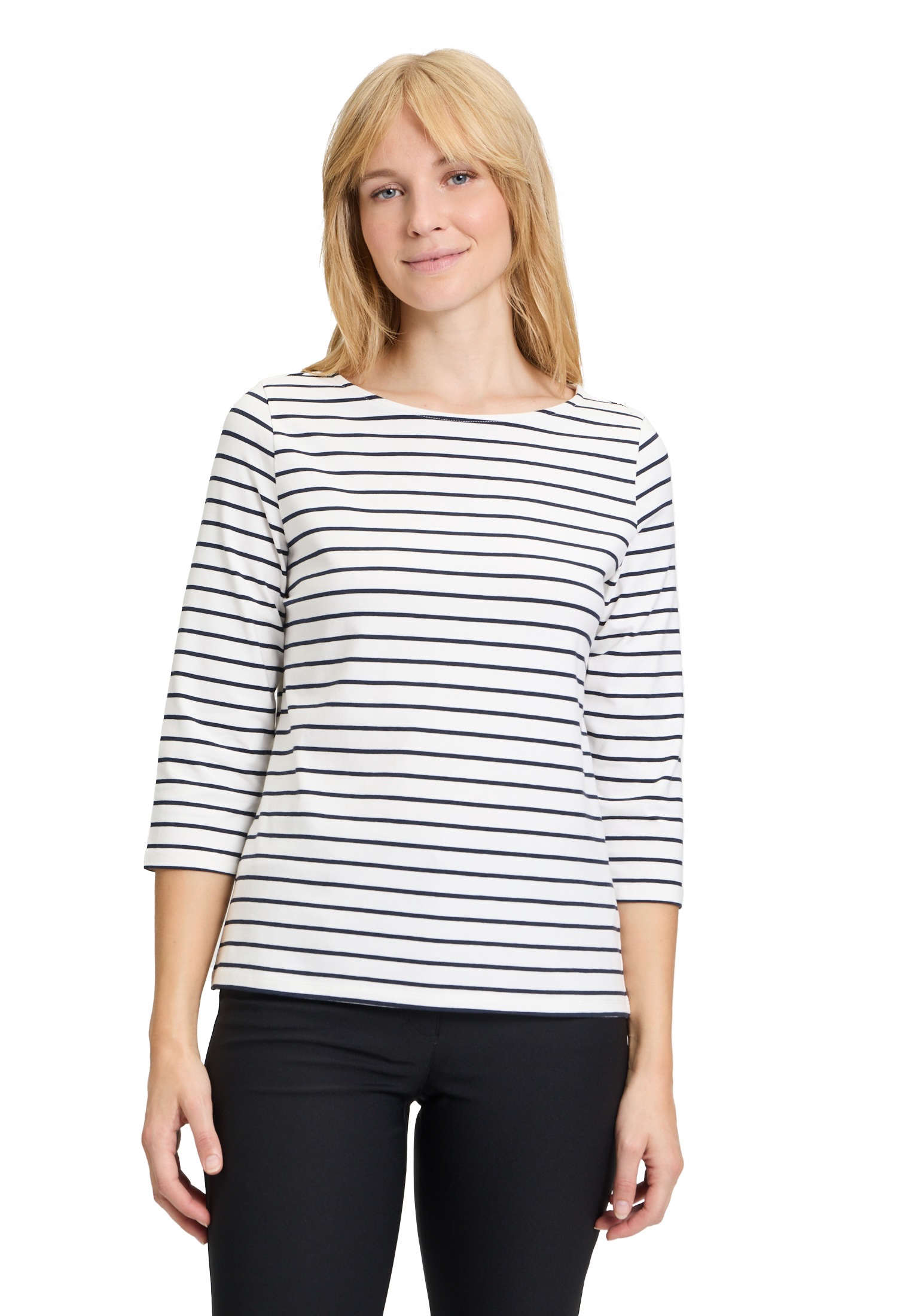 Betty Barclay 3/4-Arm-Shirt "Betty Barclay Ringelshirt mit U-Boot-Ausschnitt", Druck