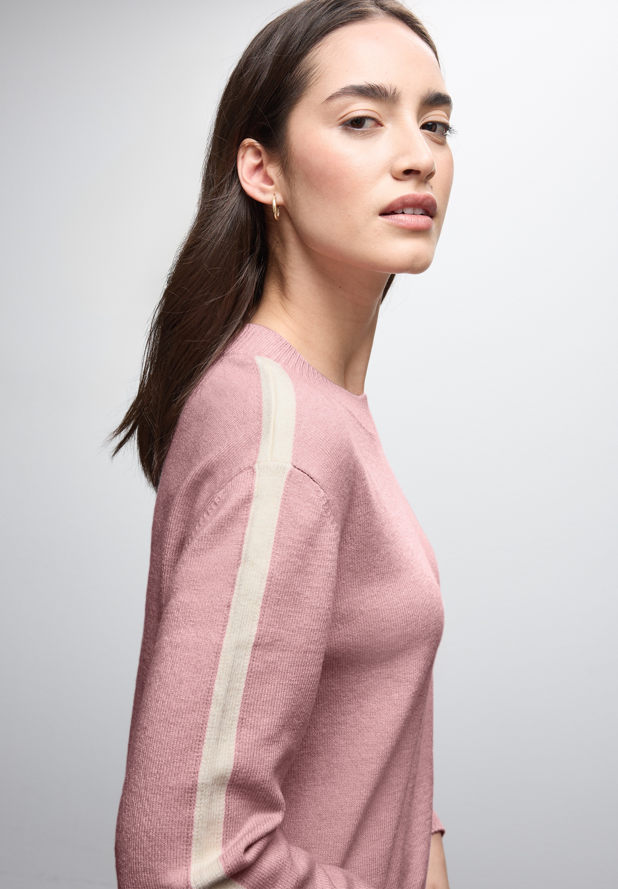 Thumbnail - STREET ONE Rundhalspullover mit Rippbündchen