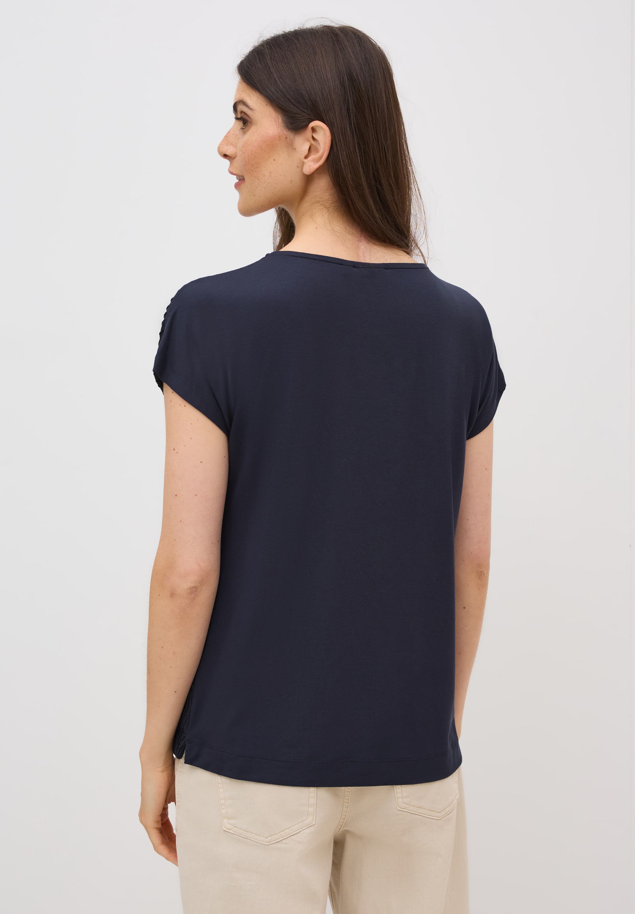 Cecil T-Shirt, mit U-Boot-Ausschnitt