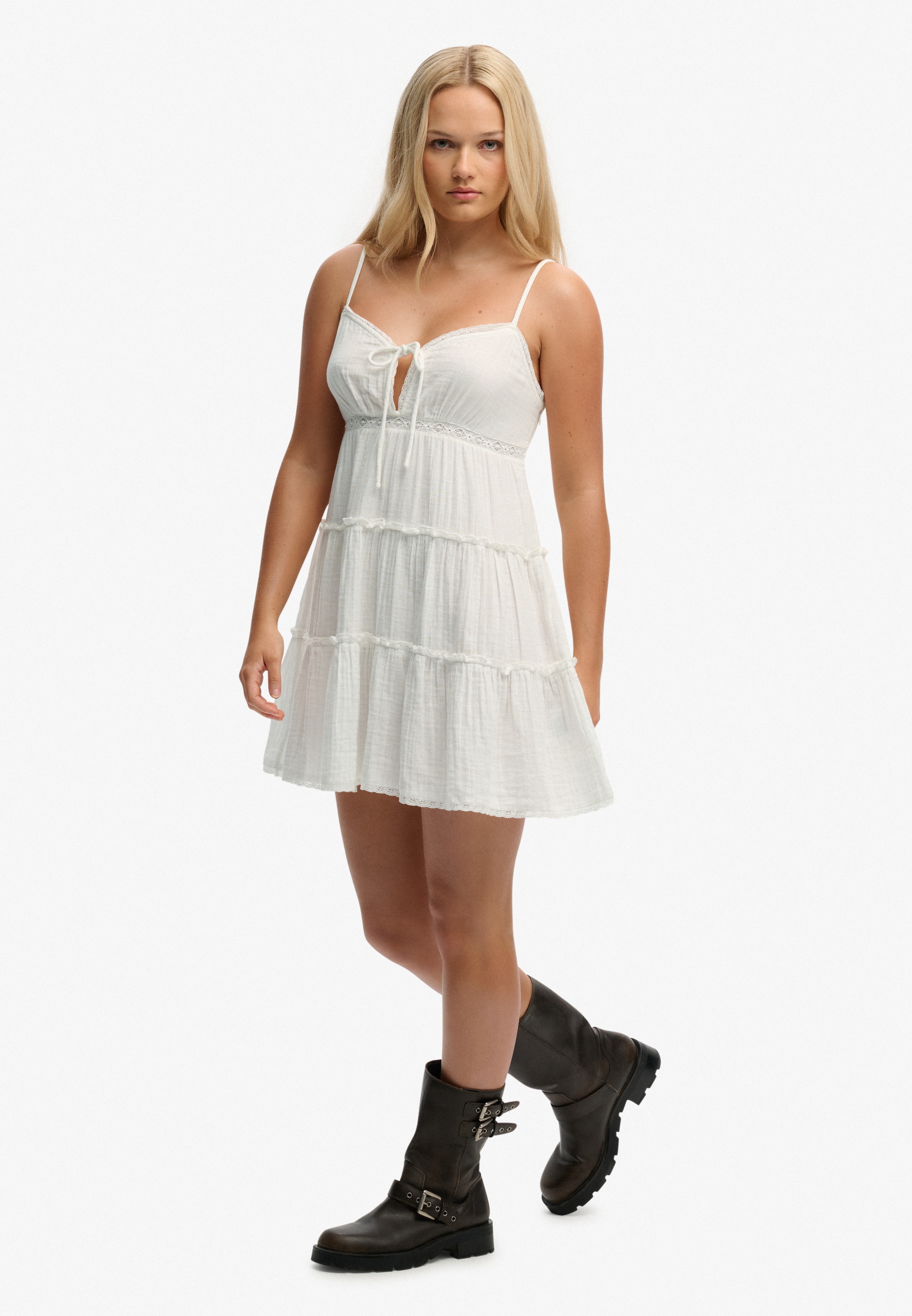 Superdry Sommerkleid »CHEESECLOTH TIERED MINI DRESS«
