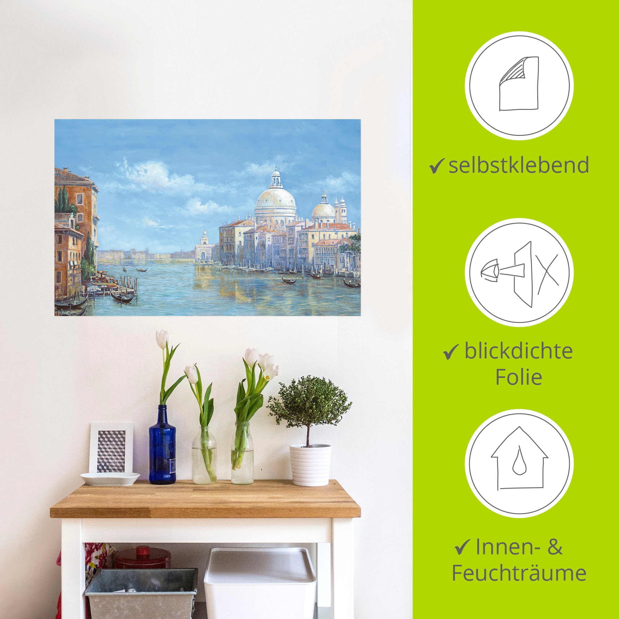 Artland Wandbild »Venedig«, Europa, (1 St.), als Leinwandbild, Poster, Wandaufkleber in verschied. Größen