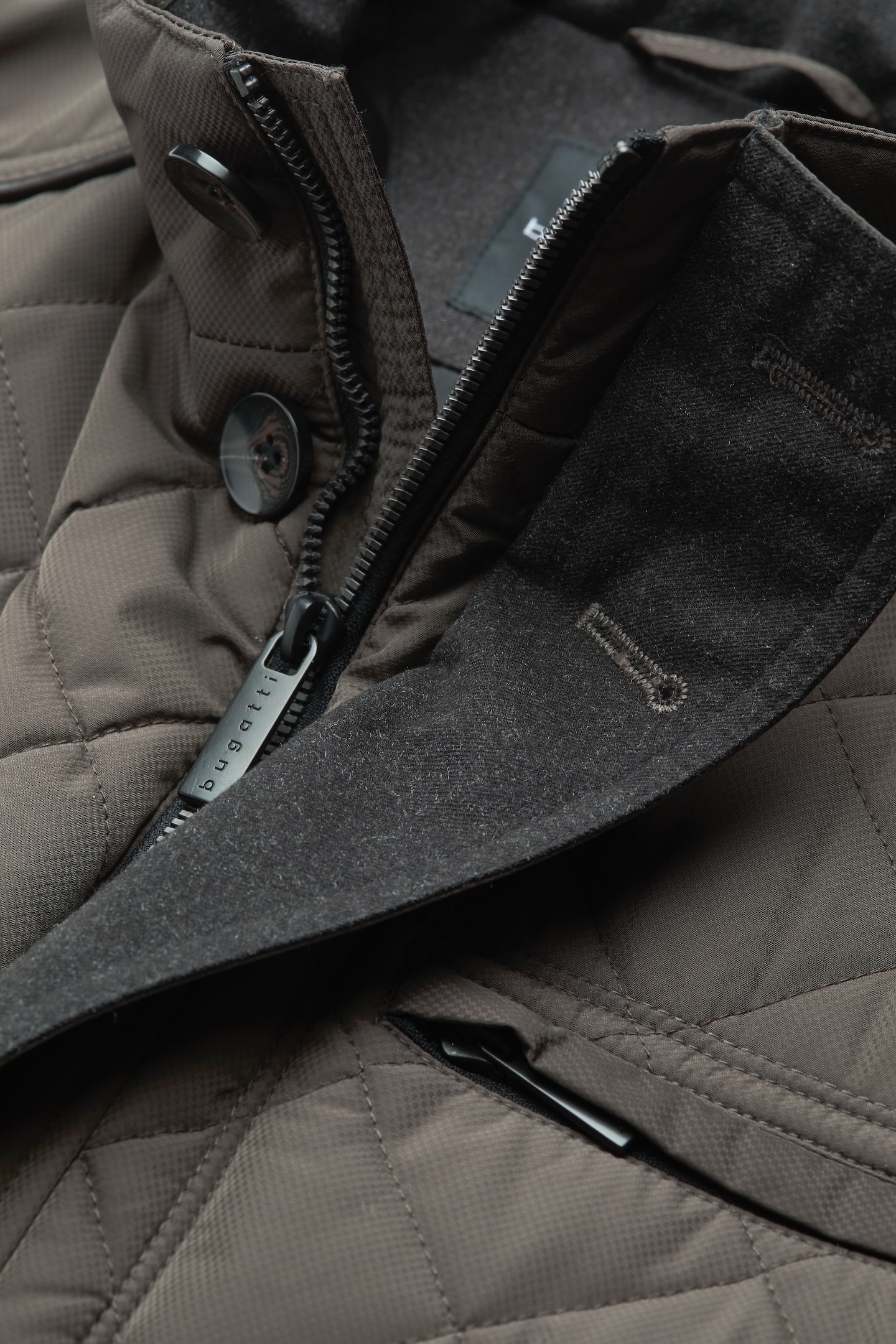 bugatti Langjacke, ohne Kapuze, im Rautenstepp