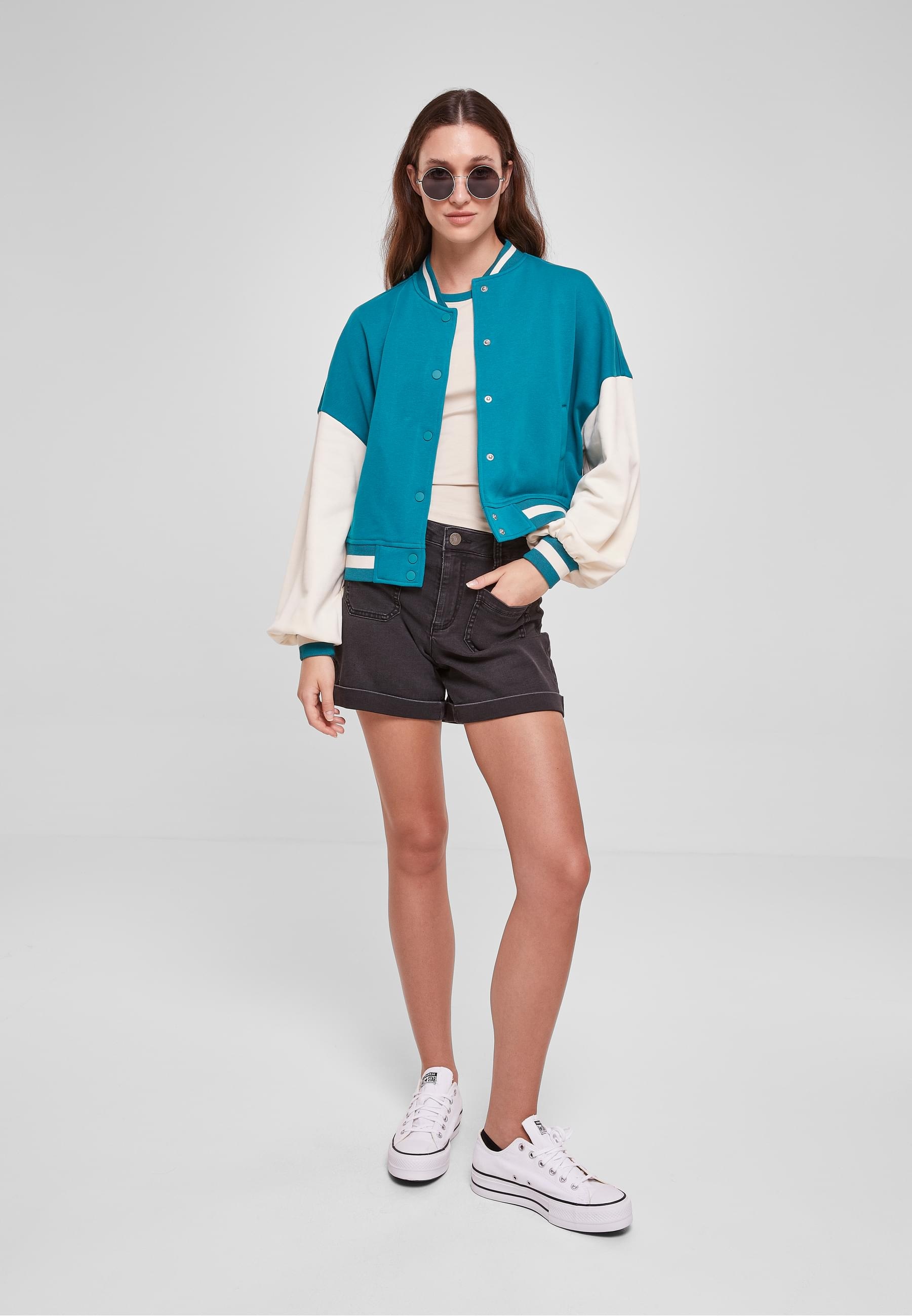 URBAN CLASSICS Collegejacke »Urban Classics Damen«, (1 St.), ohne Kapuze