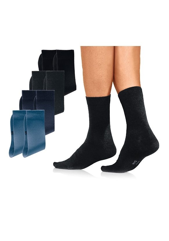 H.I.S Basicsocken, (Packung, 8 Paar), mit hohem Baumwollanteil