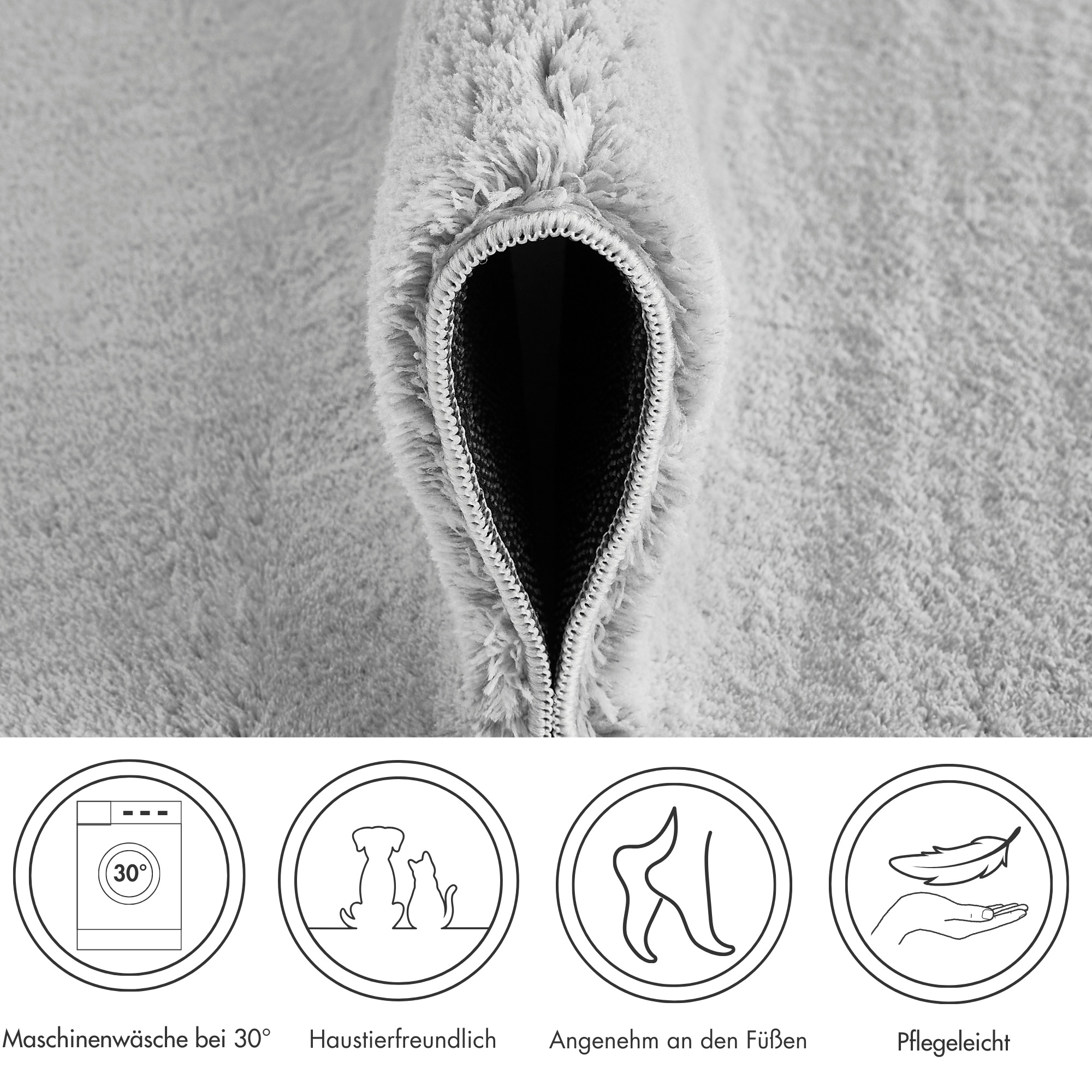 Andiamo Badematte "Arezzo" Höhe 16 mm rutschhemmend beschichtet fußbodenhei günstig online kaufen