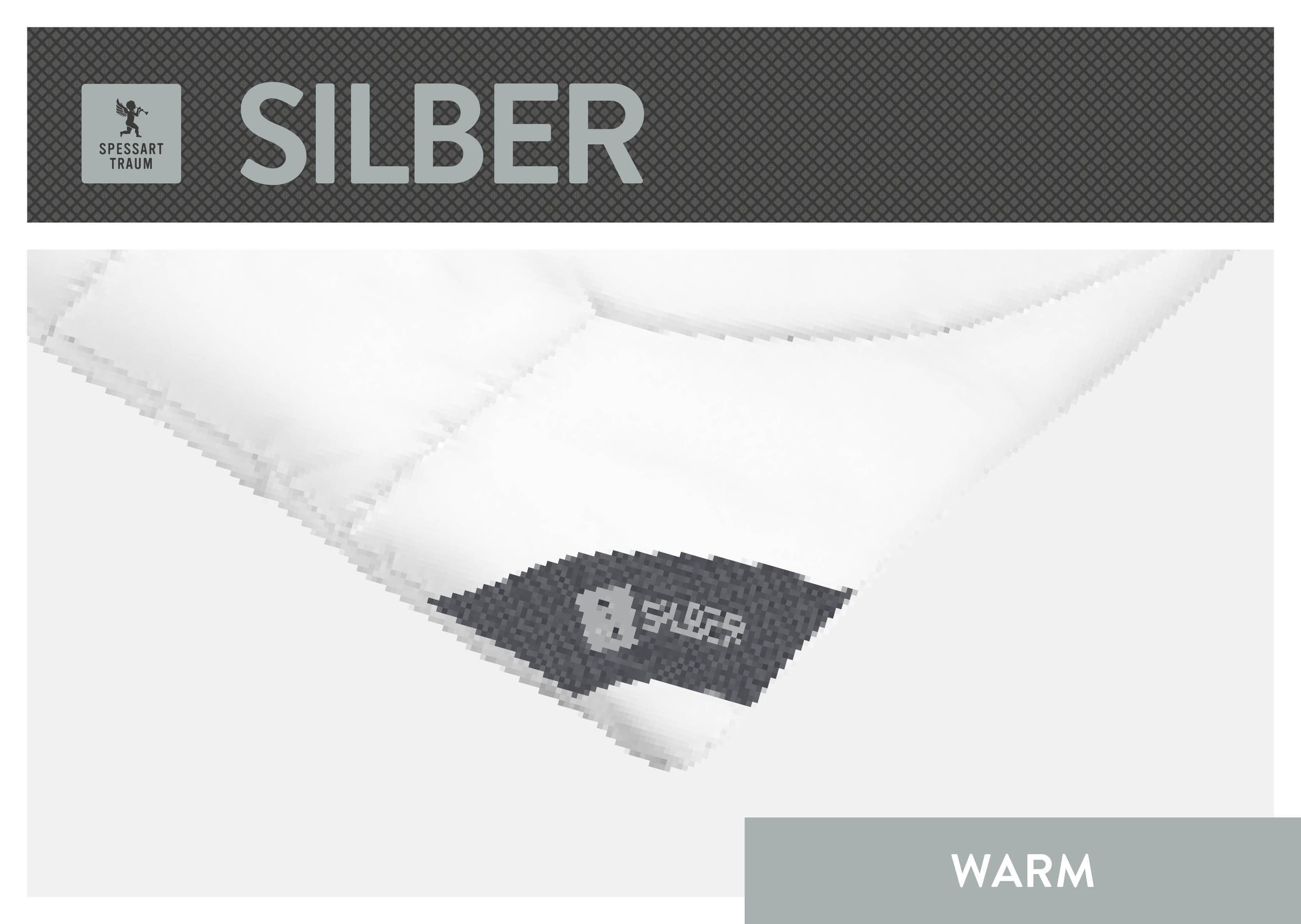 Baumwollbettdecke SPESSARTTRAUM, B:155cm L:220cm, weiß, Bettdecken Bezug: 100% Baumwolle. Bettdecken Füllung: 100% Polyester, Bettdecken, "Silber",