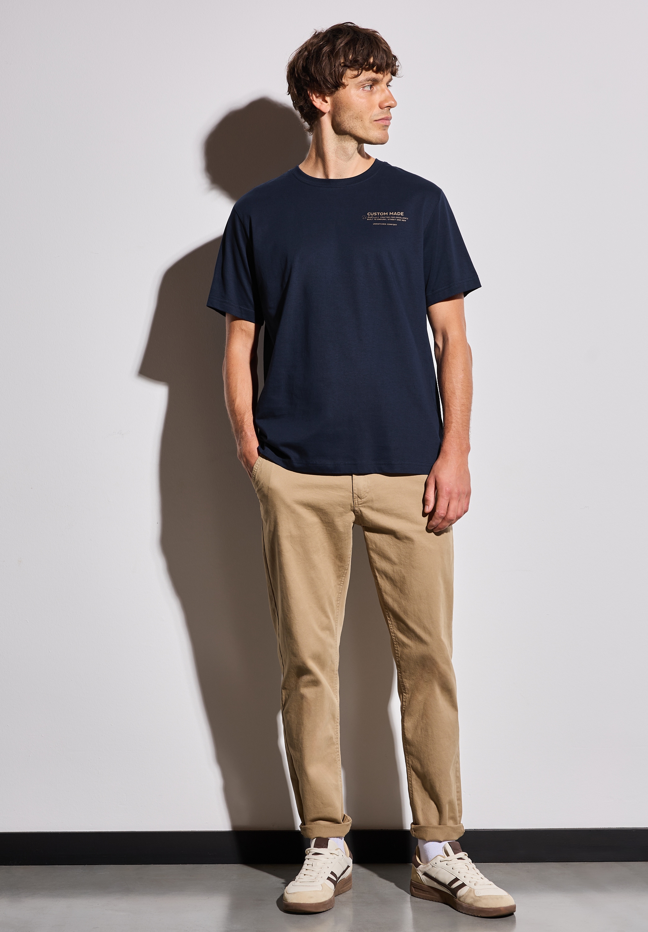 STREET ONE MEN T-Shirt, aus reiner Baumwolle
