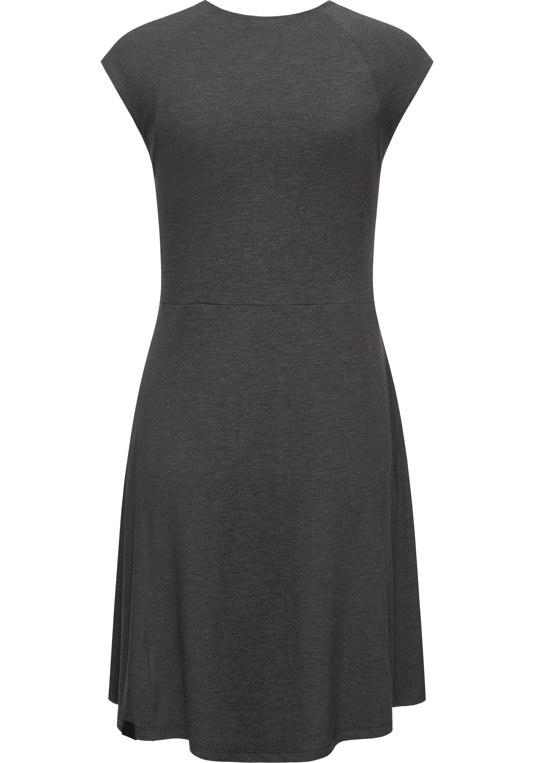 Thumbnail - Ragwear Jerseykleid "Comfrey Solid" Ohne Taschen stylisches Sommerkleid mit tiefem V-Ausschnitt