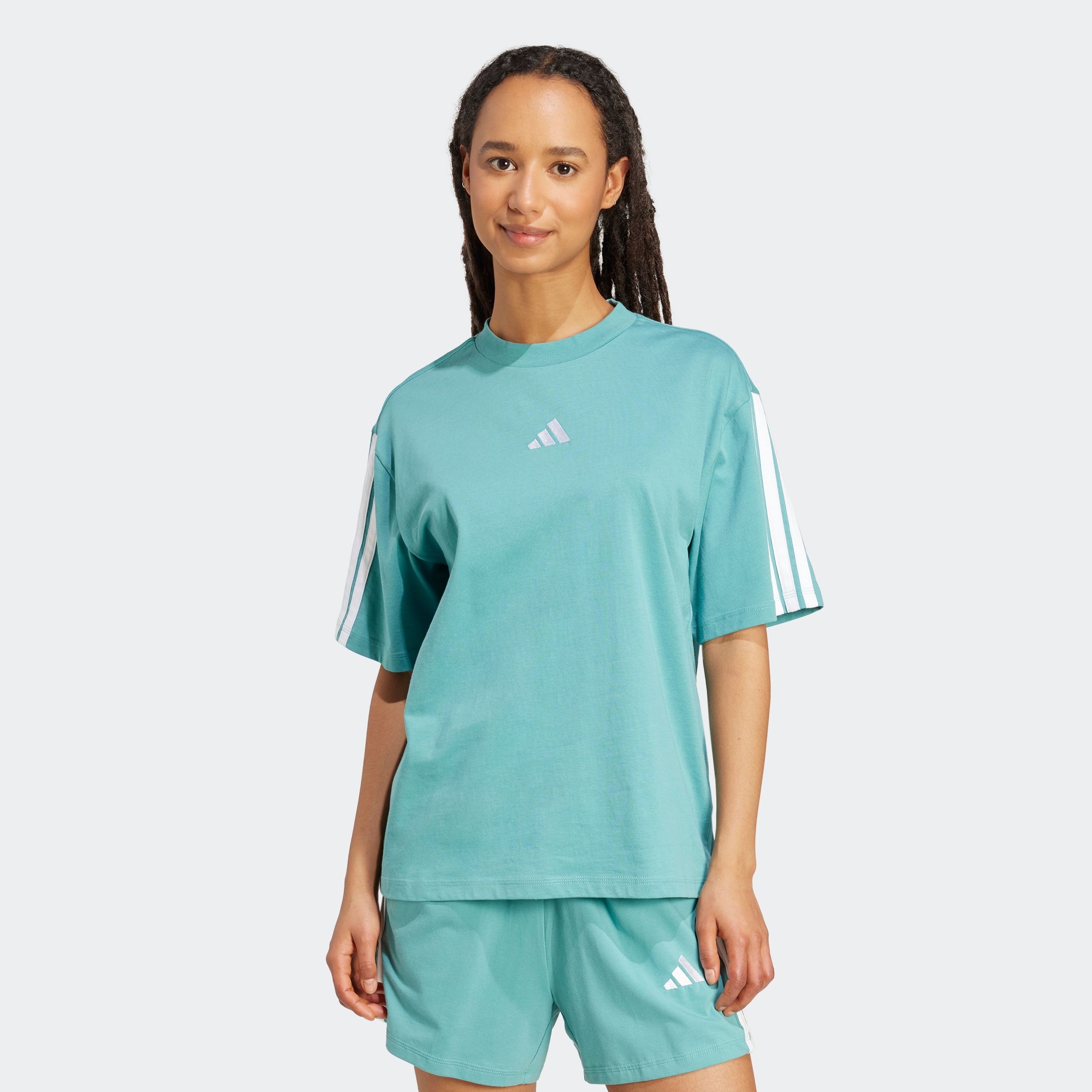 adidas Sportswear "W 3S SJ BF T" lockere Passform, Kurzarmdesign, sportlich günstig online kaufen