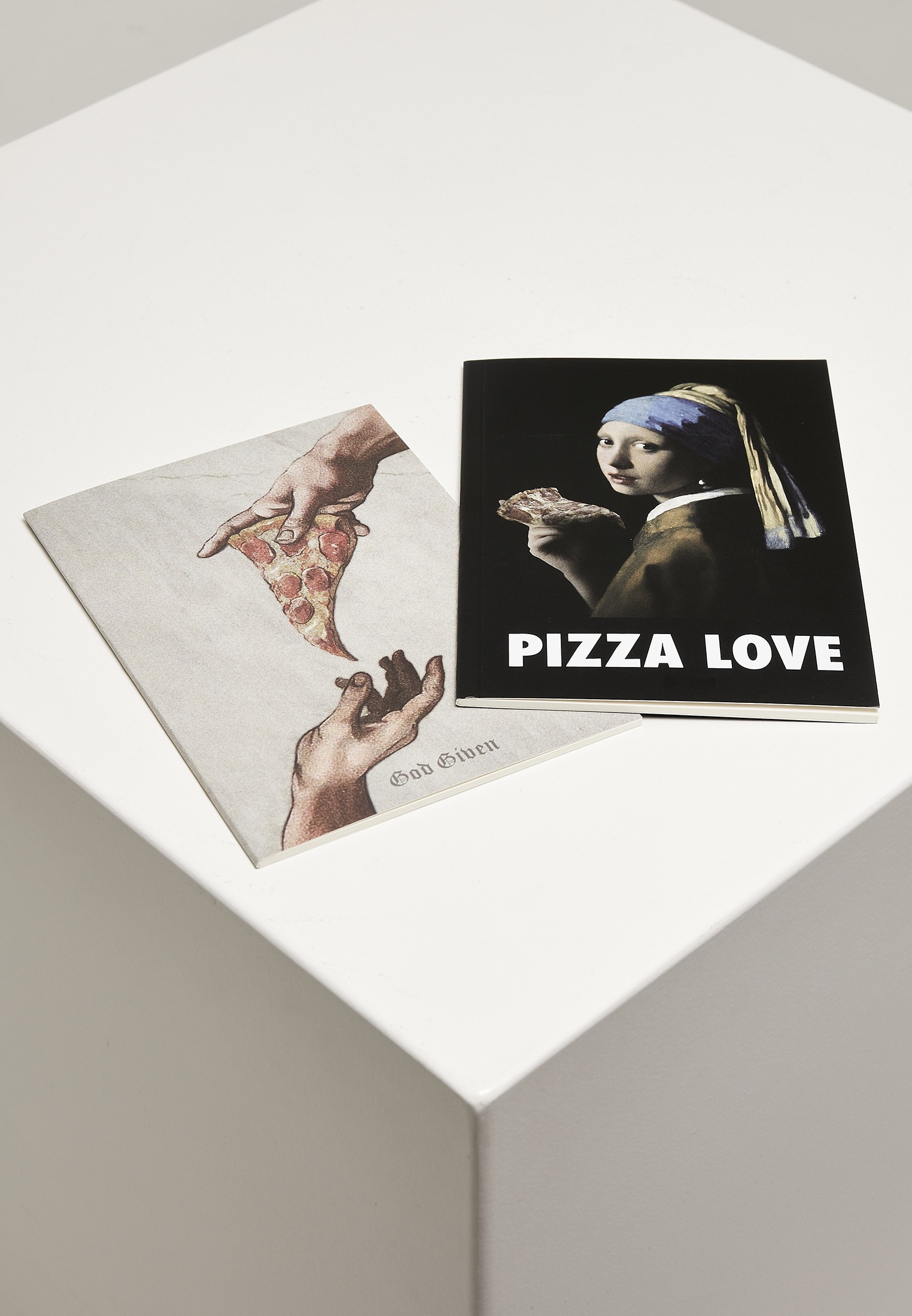 MisterTee Schmuckset »Accessories Pizza Art Exercise Book 2-Pack«, (1 tlg.)