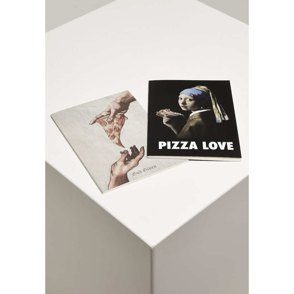 MisterTee Schmuckset »Accessories Pizza Art Exercise Book 2-Pack«, (1 tlg.)