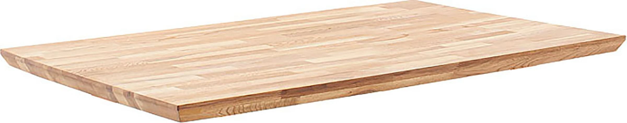 MCA living Esstisch »Zeballos, TOPSELLER!«, (1 St., Holztisch), Tischplatte aus Zerreiche, Schweizer Kante, belastbar bis 100 Kg