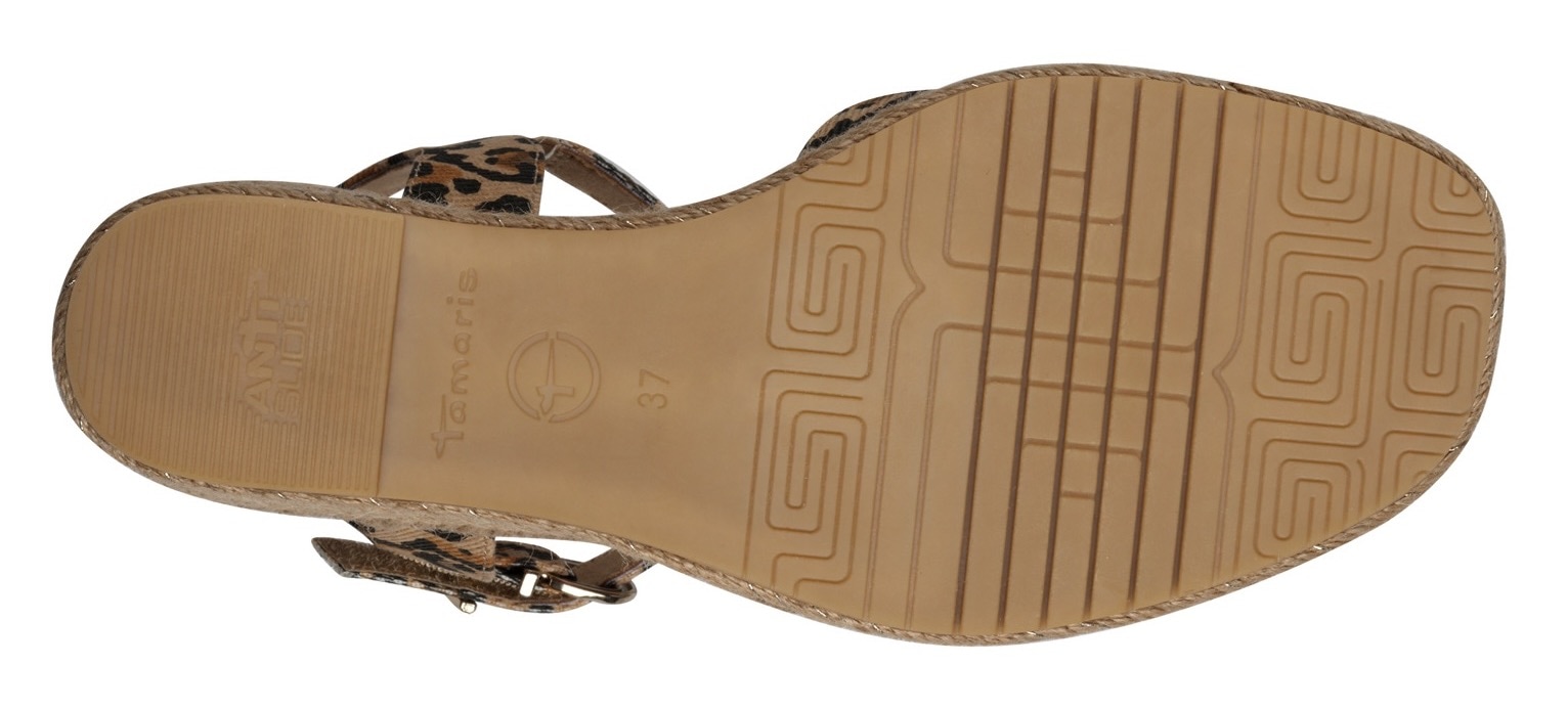 Tamaris Keilsandalette, Riemchensandale, Sommerschuh mit modischer Kreuzbandage
