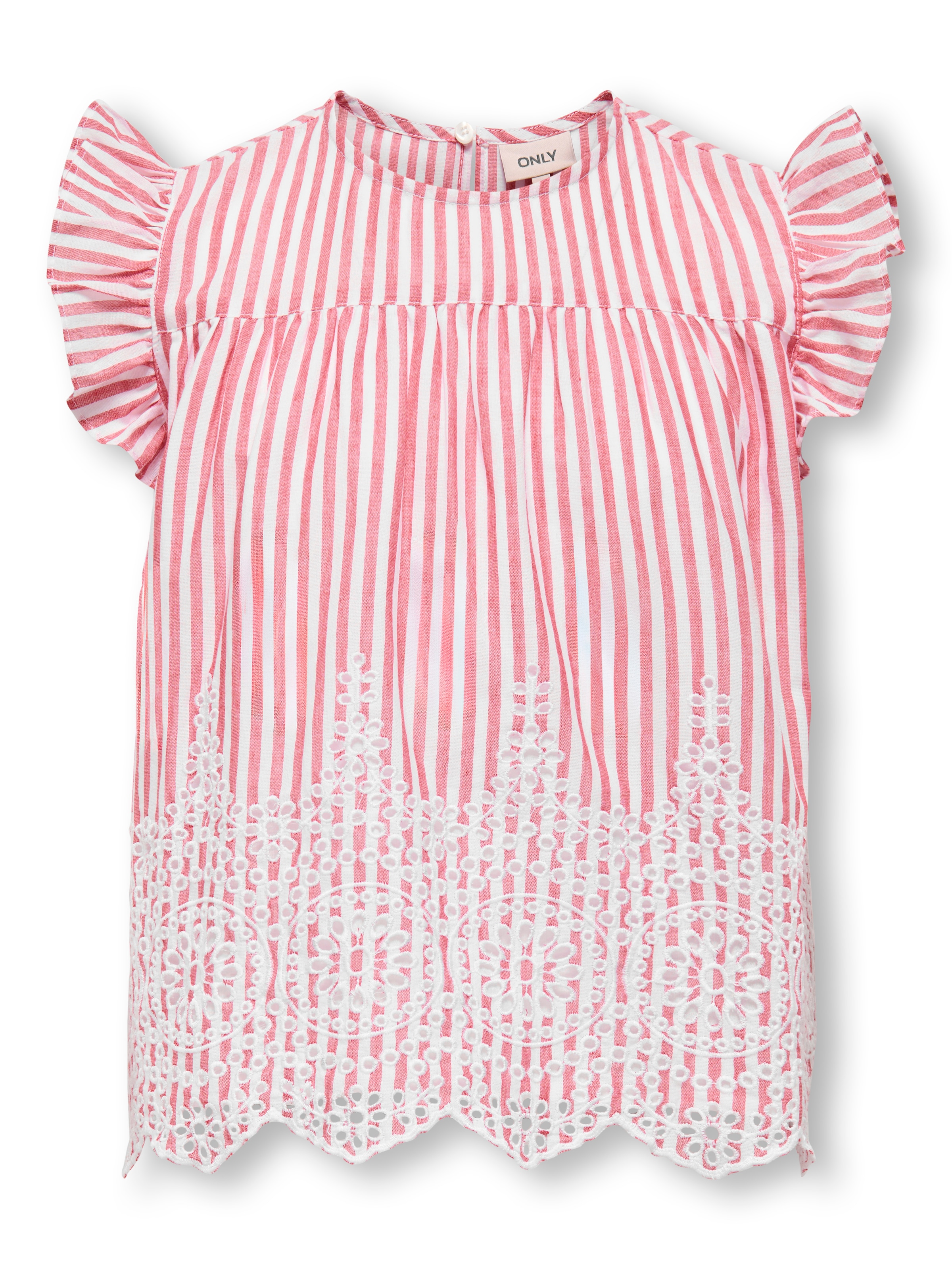 KIDS ONLY Blusentop »KOGBONDI LIFE S/L EMB FRILL TOP WVN«