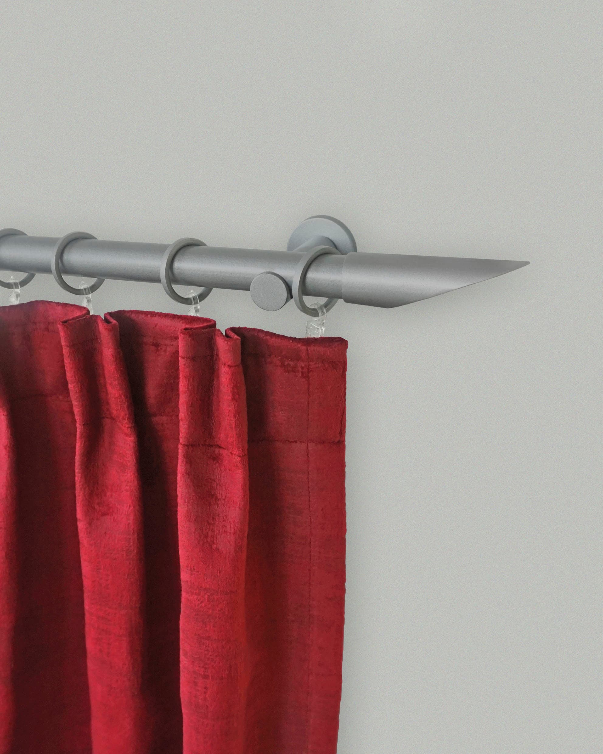 GARESA Gardinenstange "Niko" 1 läufig-läufig Fixmaß;Endstücke;Gardinenstang günstig online kaufen