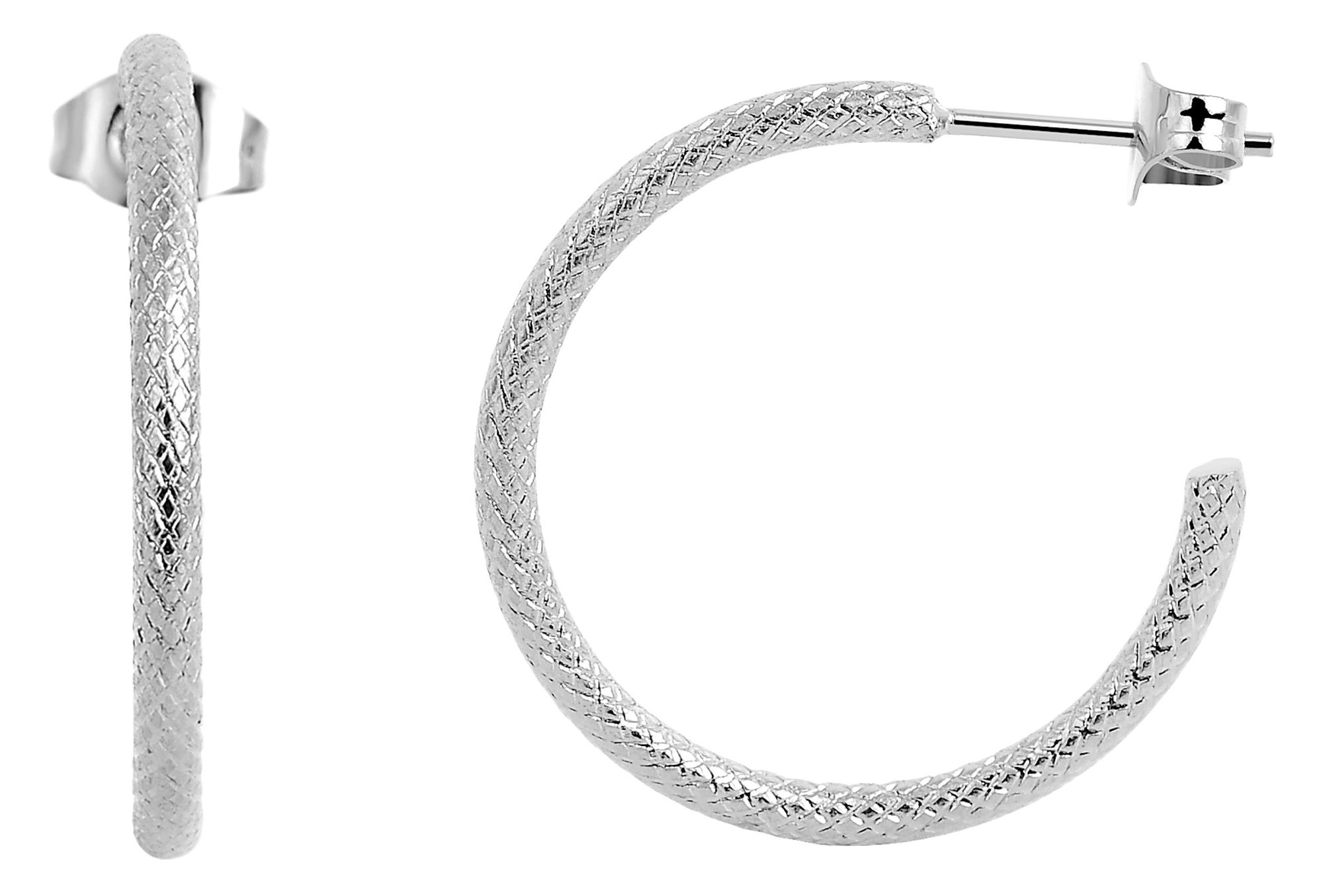 Adelia´s Paar Creolen »Damen Ohrringe – Creole aus Edelstahl« Ideal als Geschenk zum Weihnachten