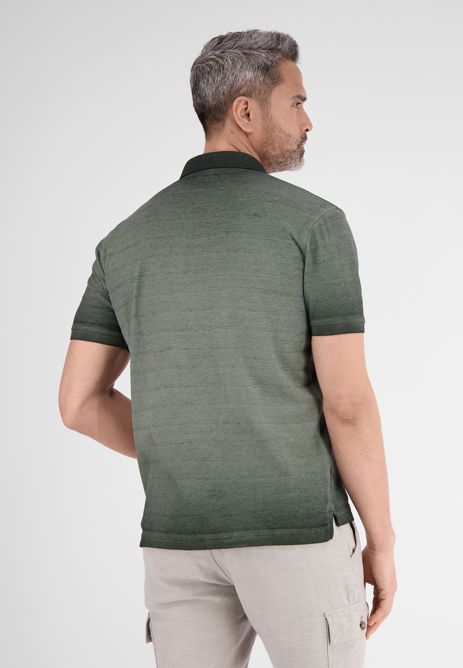 LERROS Poloshirt "LERROS Poloshirt, gestreift in Strukturqualität" günstig online kaufen