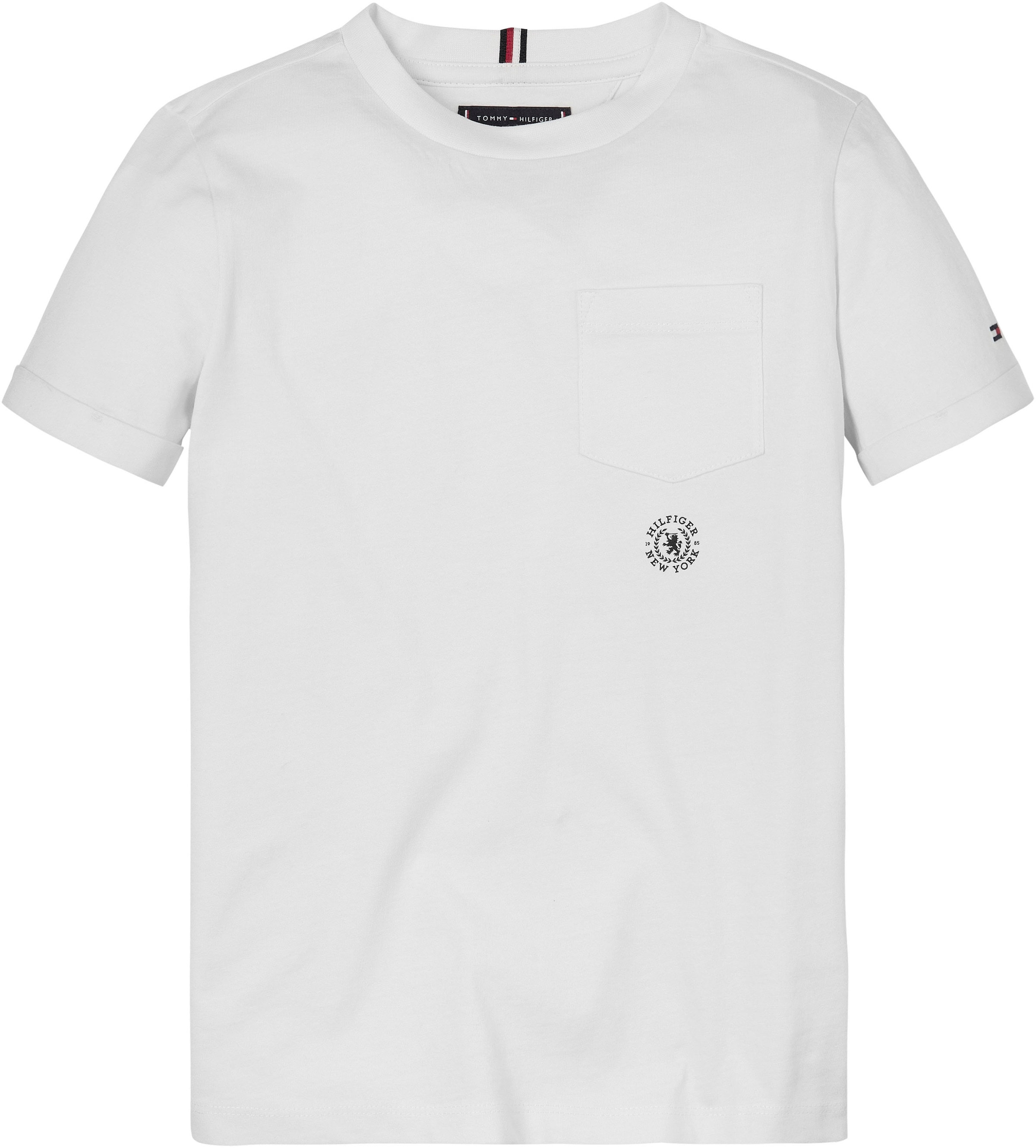 Tommy Hilfiger T-Shirt »CREST LOGO mit TEE Brusttasche | BAUR S/S«, POCKET kaufen