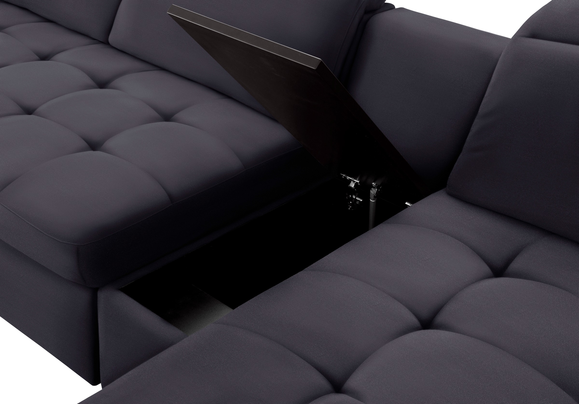 sit&more Wohnlandschaft »Stardust U-Form«, inklusive Kopfteilverstellung, Armlehnenfunktion und Tischelement