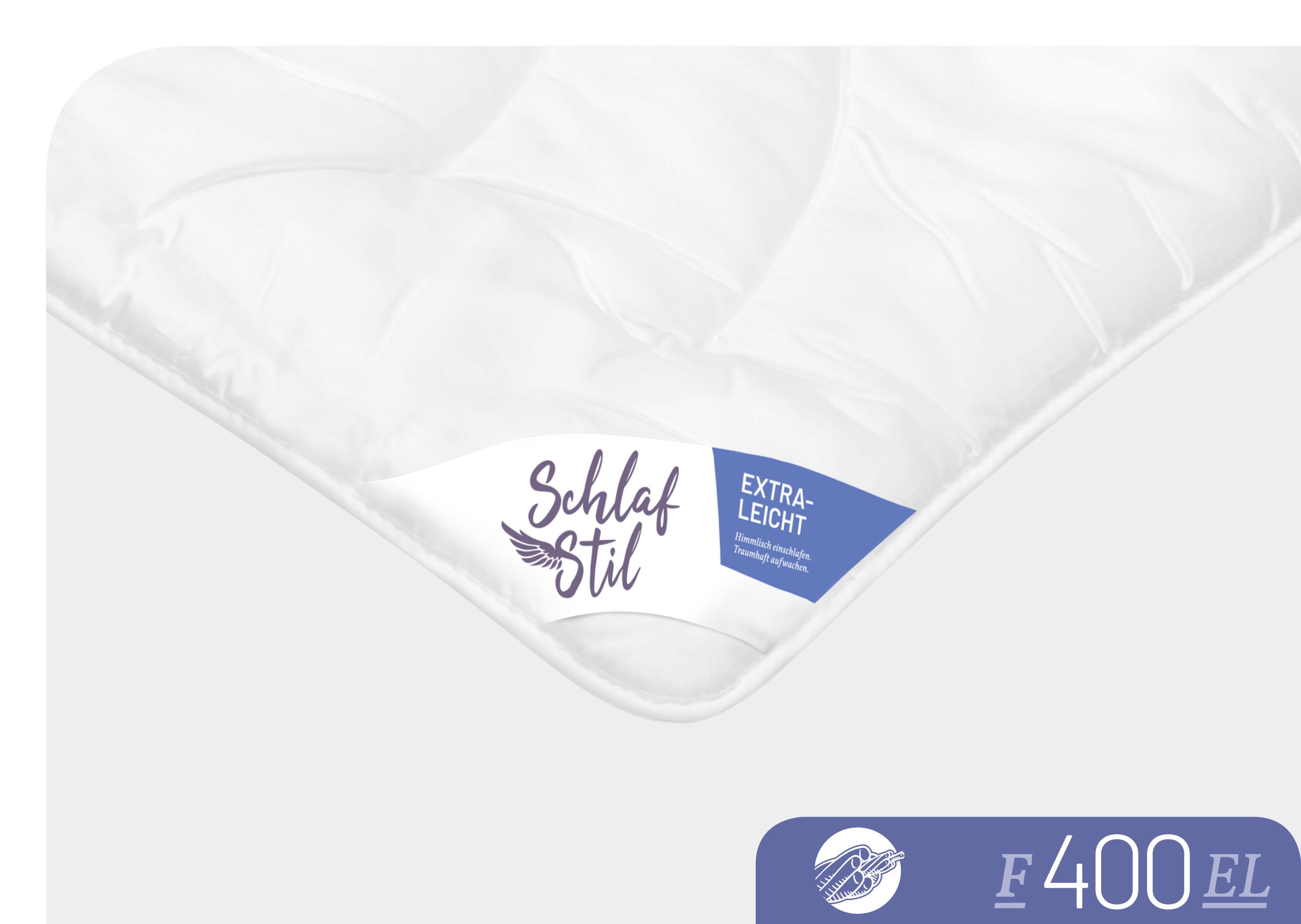 Thumbnail - Schlafstil Baumwollbettdecke "F400" extraleicht 1 Stk. tlg. hergestellt in Deutschland, allergikerfreundlich