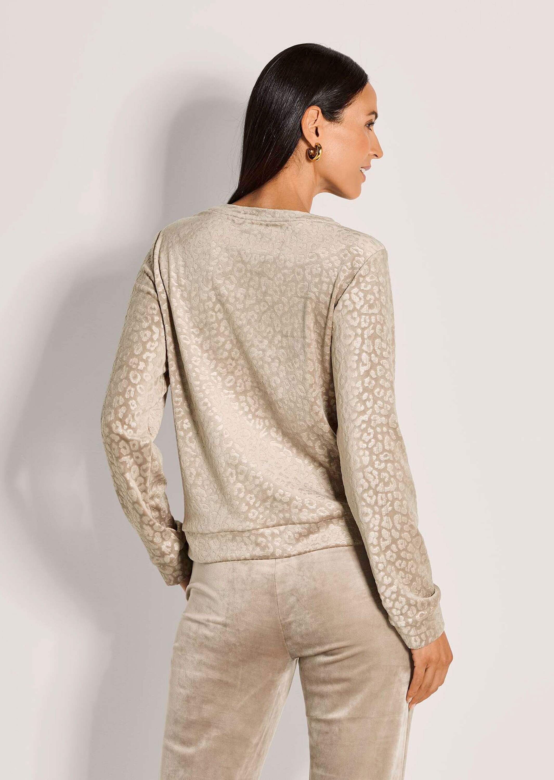 MADELEINE Langarmshirt »Sweatshirt Langarm Animal-Print Pullover«