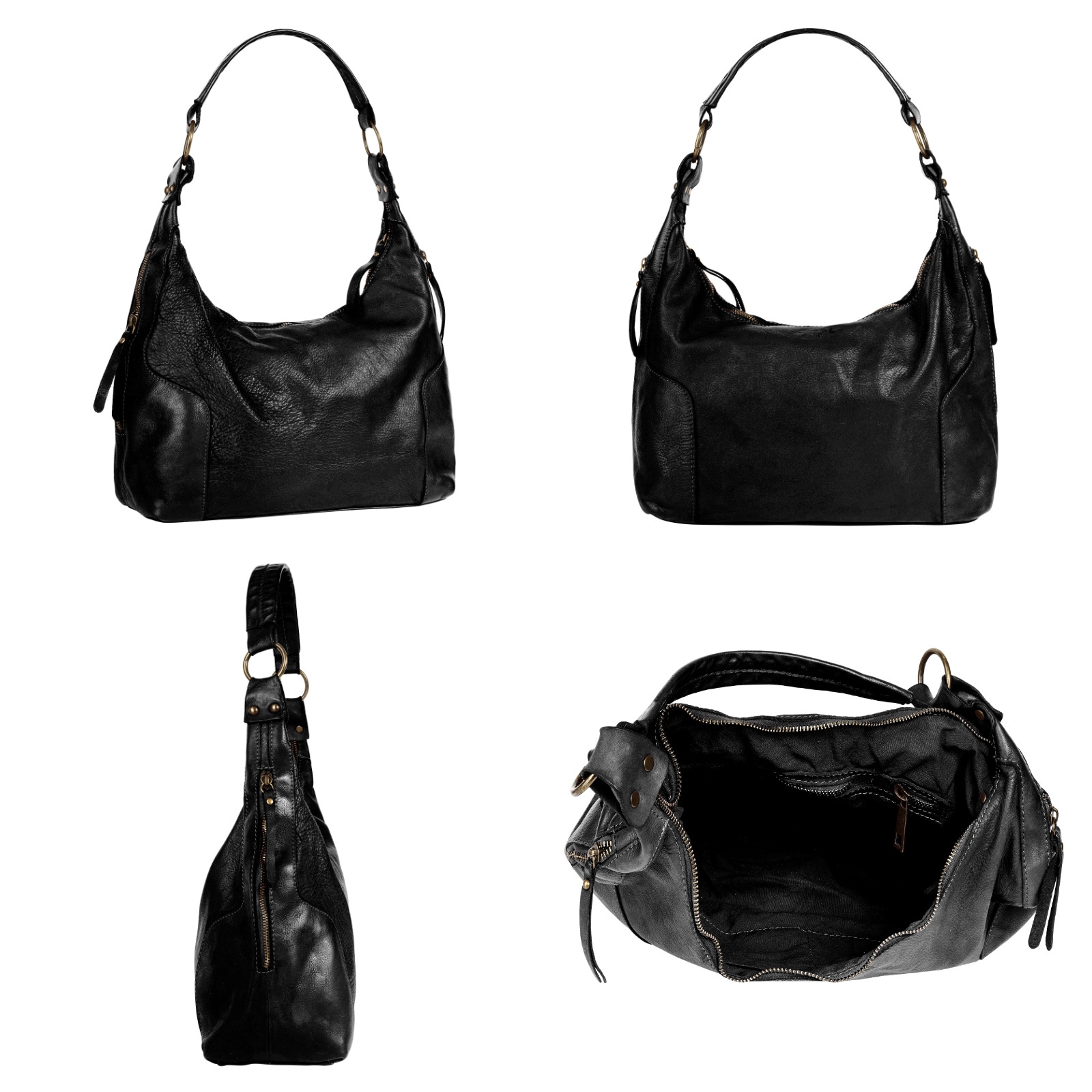 Samantha Look Shopper, echt Leder, Made in Italy