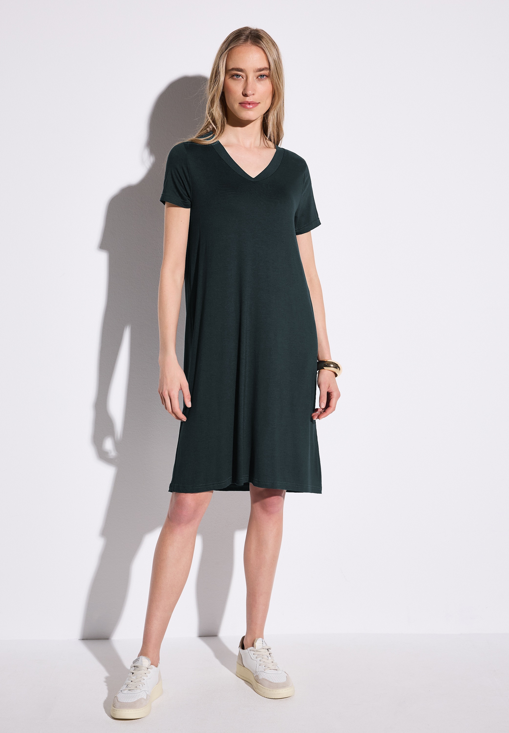 STREET ONE Jerseykleid Ohne Taschen knielang günstig online kaufen