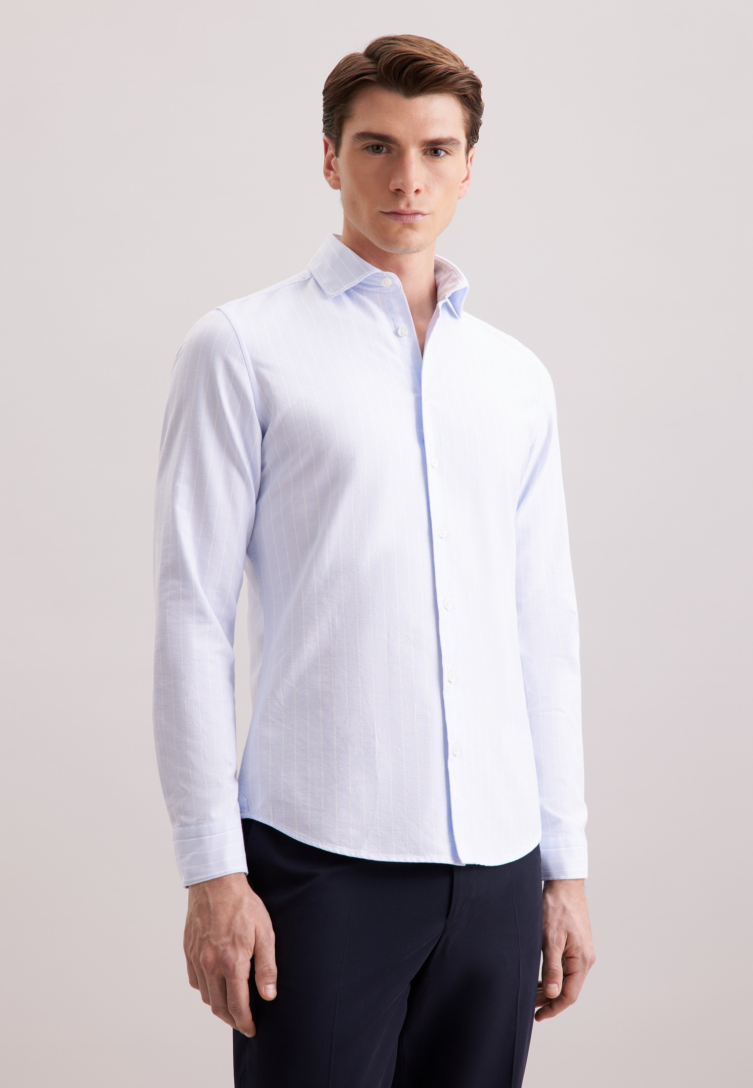 seidensticker Businesshemd Slim 1/1 Kentkragen Gestreift günstig online kaufen