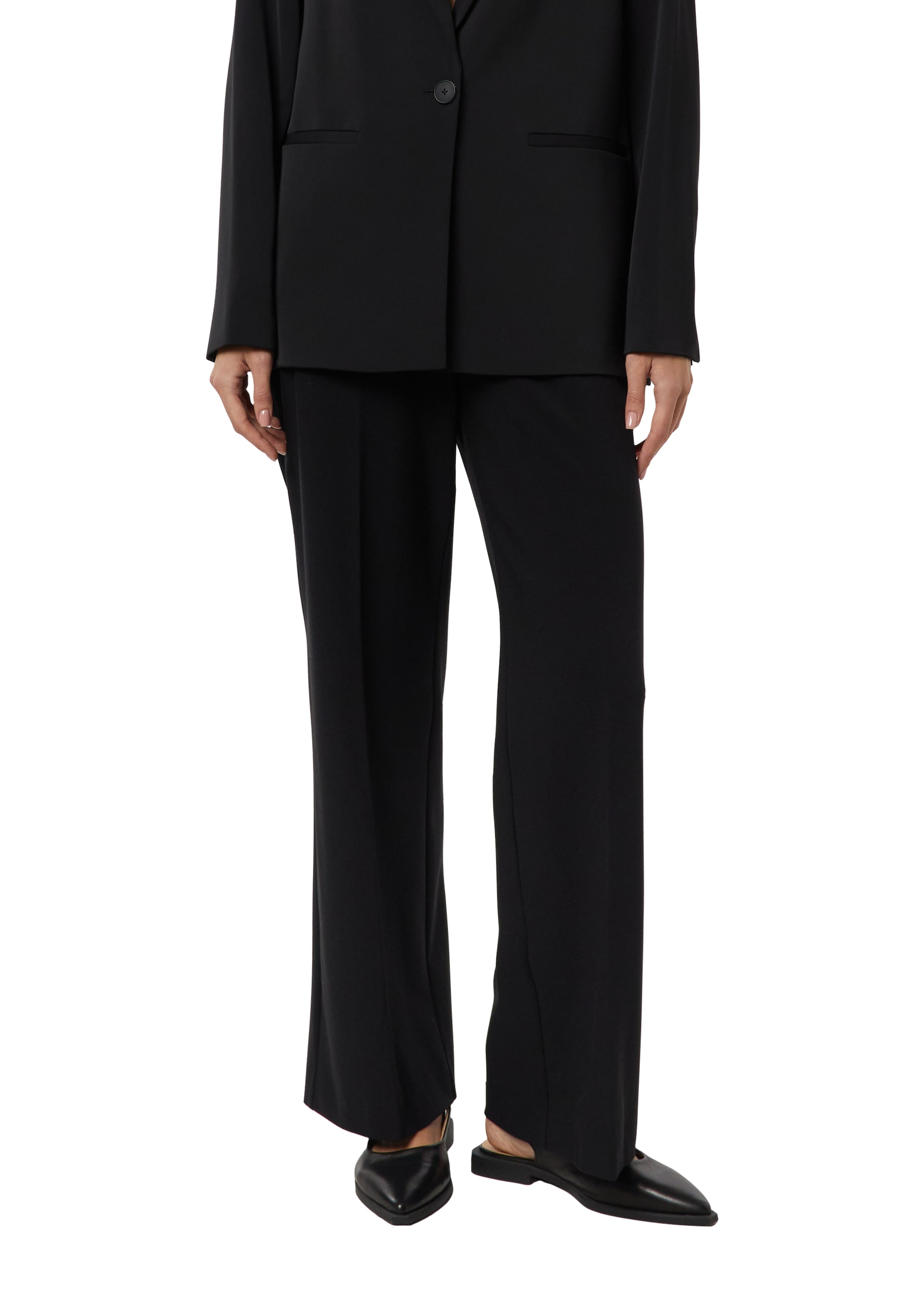 Comma Bundfaltenhose  mit Viskose und Stretch