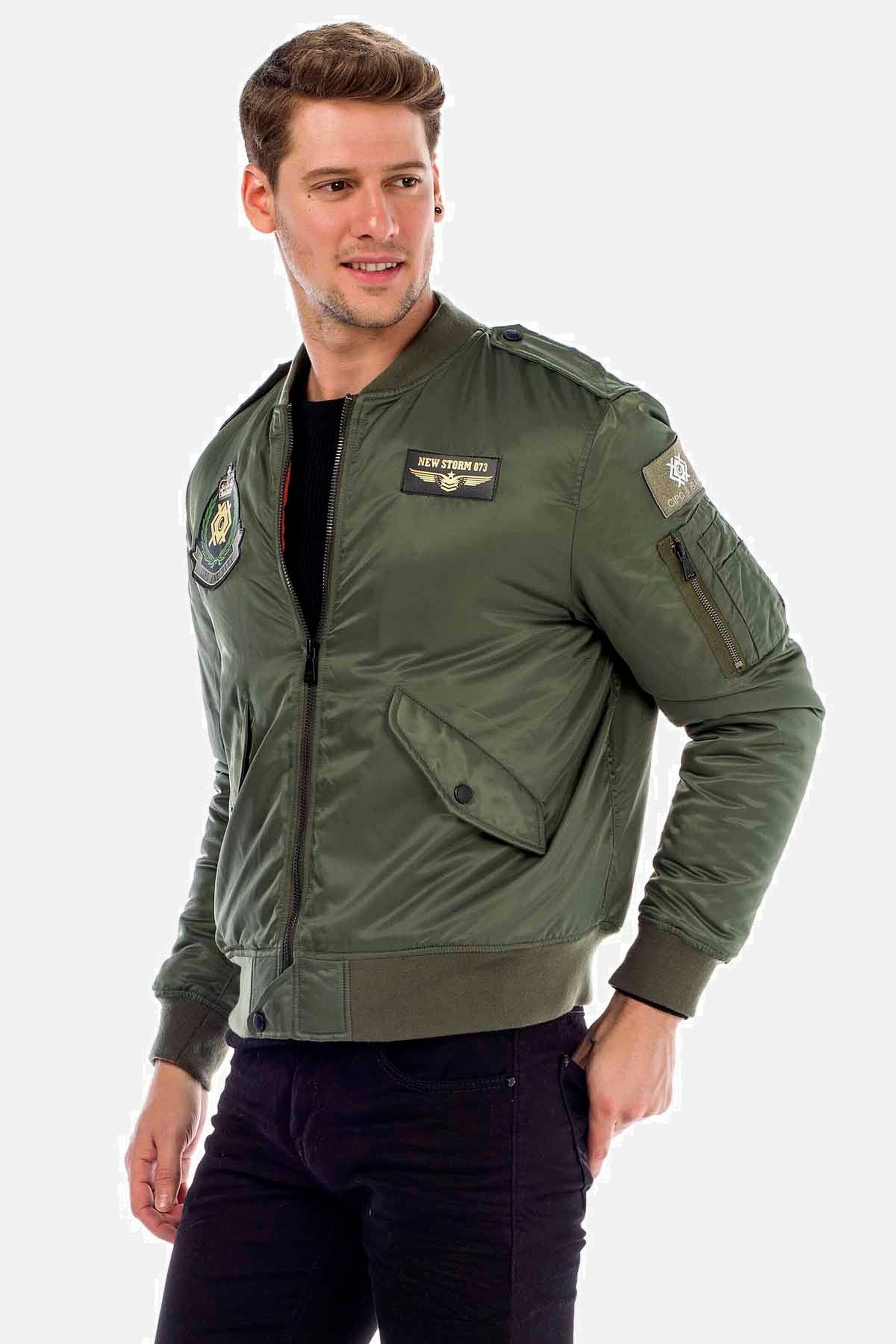 Cipo & Baxx Bomberjacke »Jacke«, ohne Kapuze, in Regular-Fit, CM-133