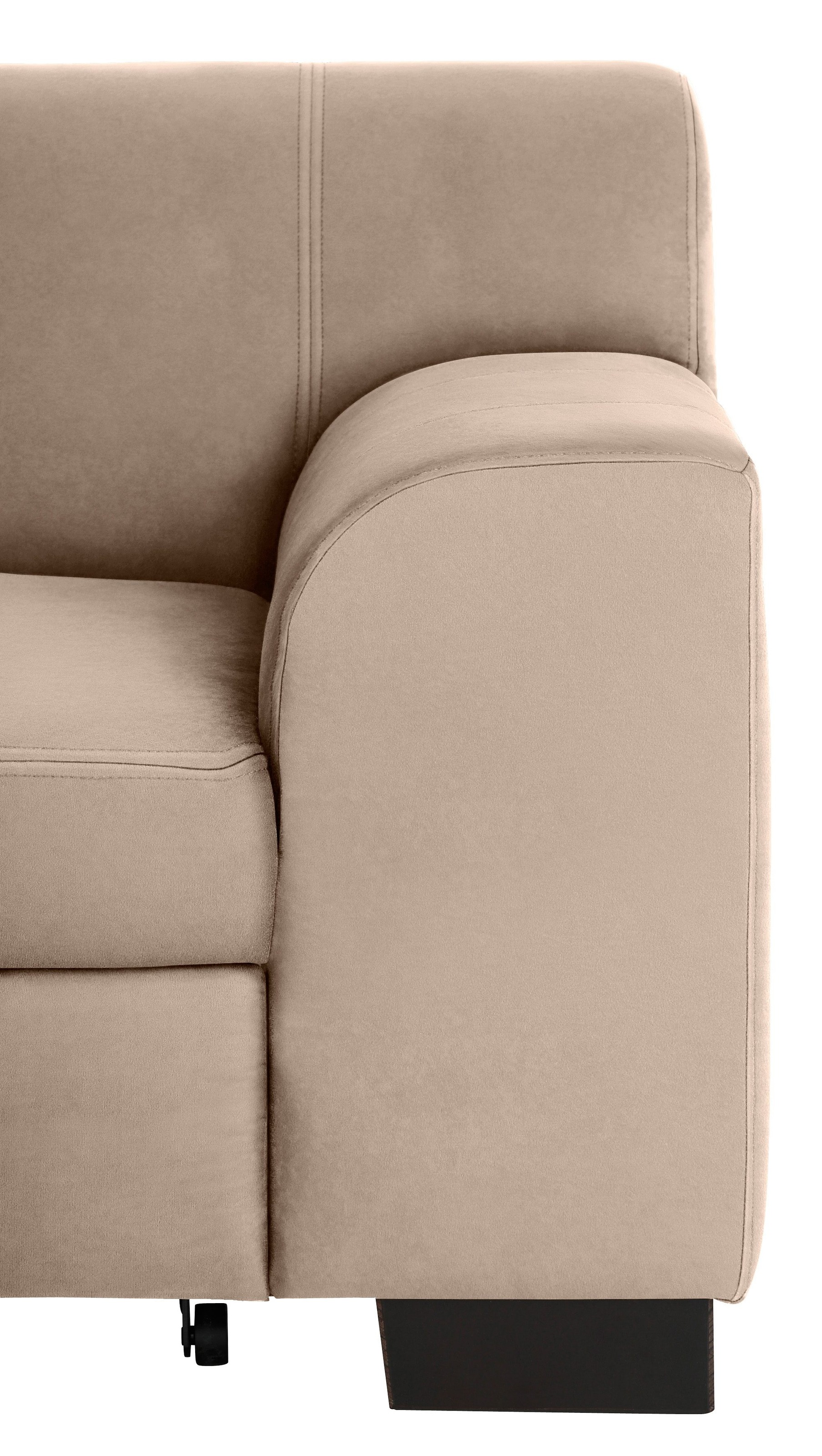 Home affaire Ecksofa »Falk L-Form«, mit Federkern und wahlweise mit Bettfunktion