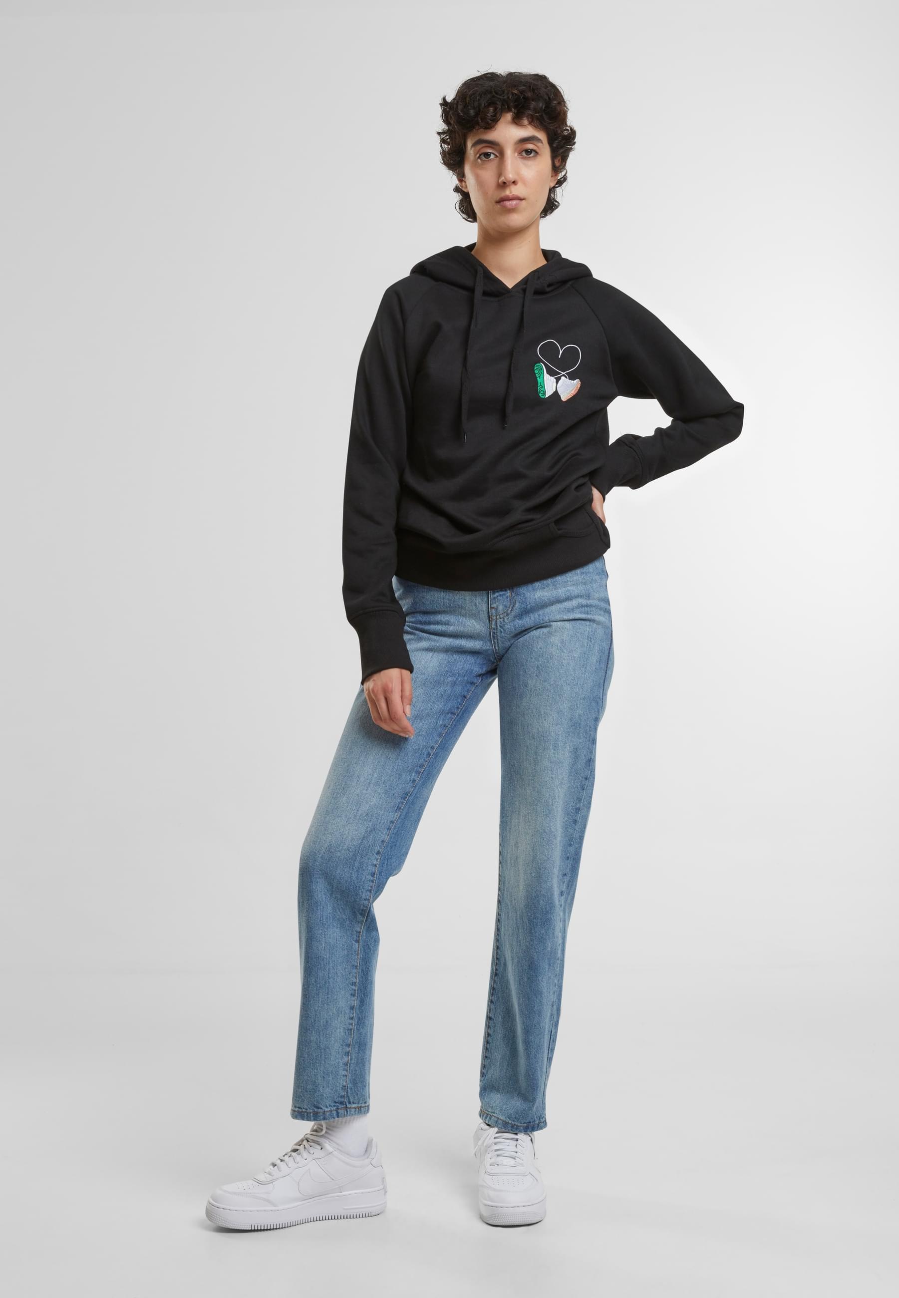 MisterTee Kapuzenpullover »MisterTee Herren Damen Ladies Kicks Love EMB Hoody«, (1 tlg.)