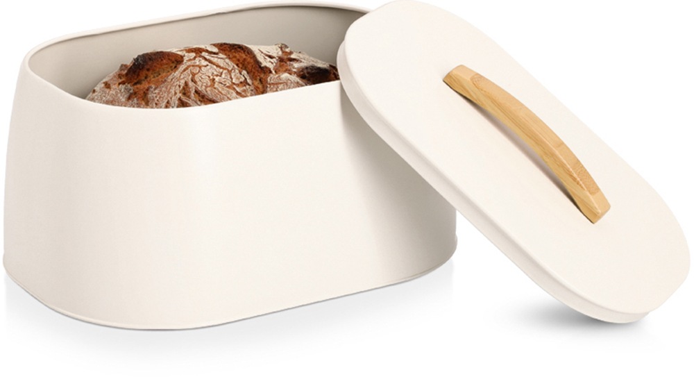 Zeller Present Brotkasten »mit Gummibaumgriff«, (1 tlg.), pflegeleicht, langlebig