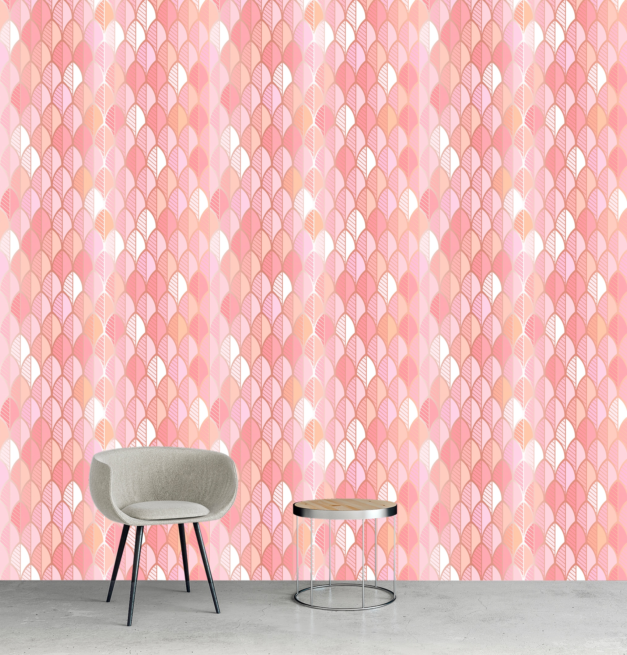 queence Vinyltapete »Alva« Farbverlauf | abstrakt | bedruckt | gemustert glatt 90x250cm, selbstklebend, kinderleichte Anbringung, , Sticker