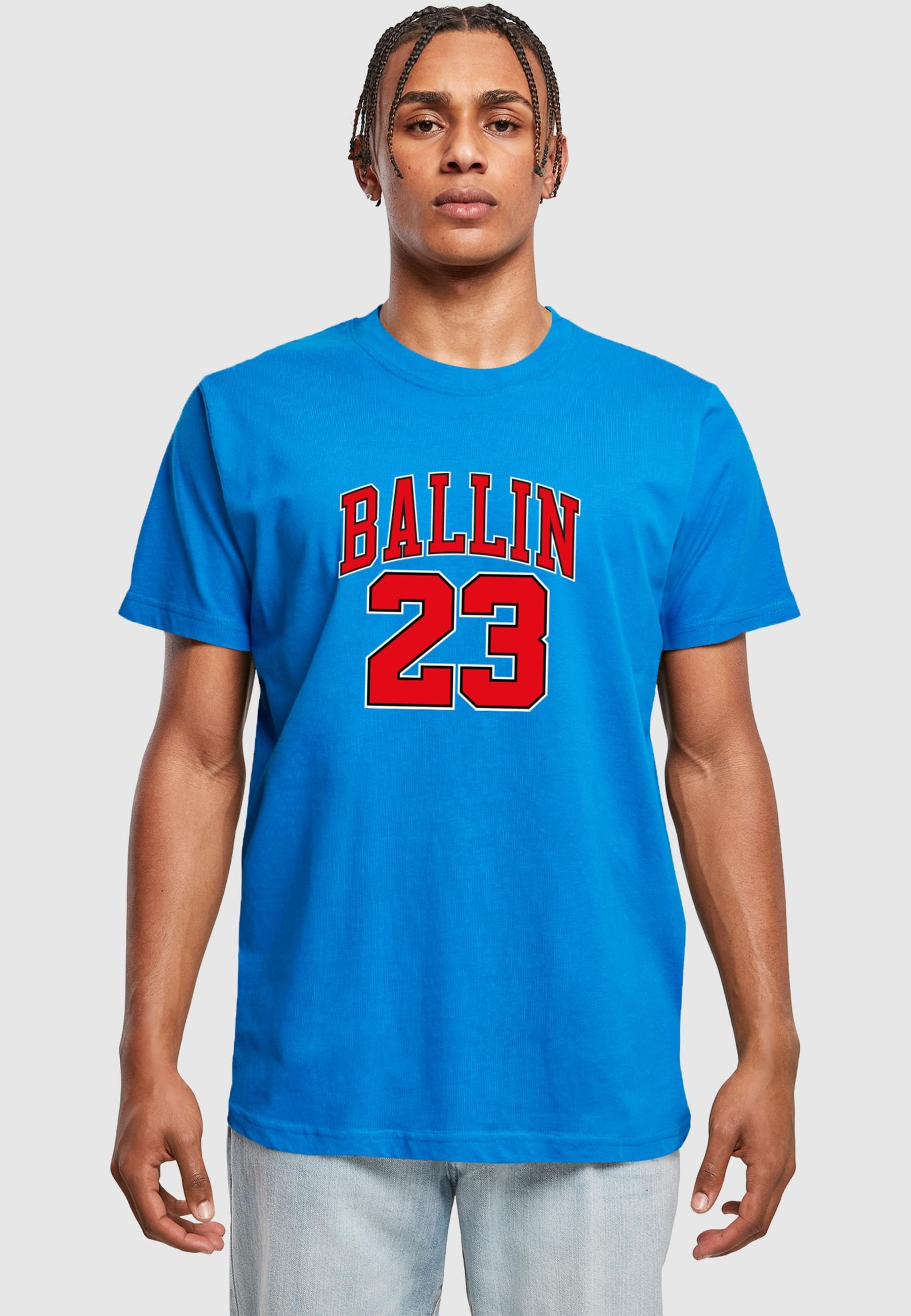 MisterTee Kurzarmshirt »MisterTee Herren Ballin 23 Tee«, (1 tlg.)