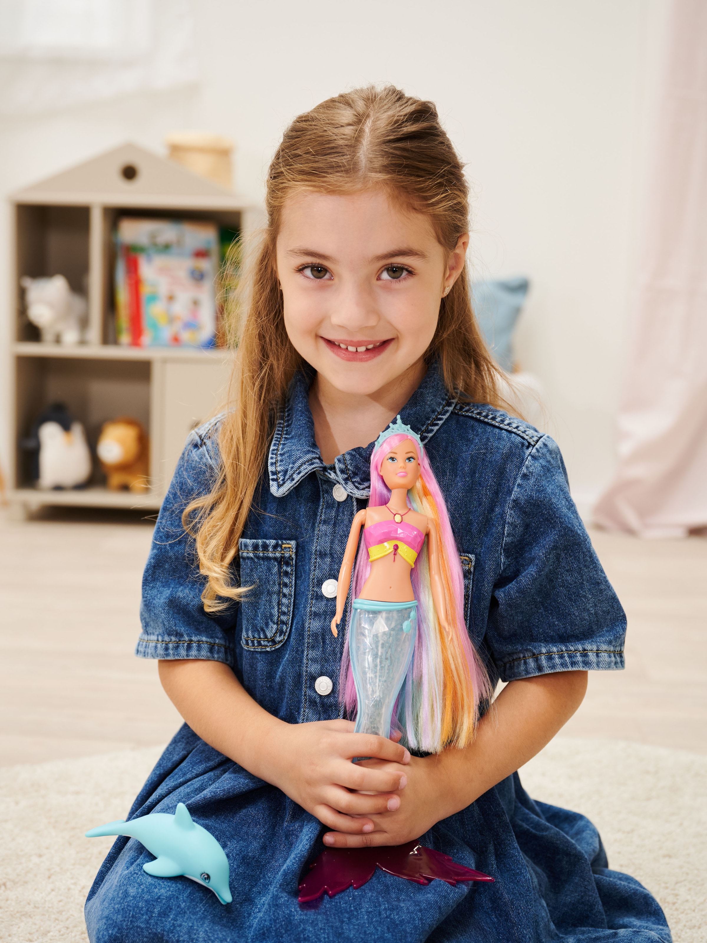 SIMBA Anziehpuppe »Steffi Love, Mermaizing« mit leuchtender Schwanzflosse