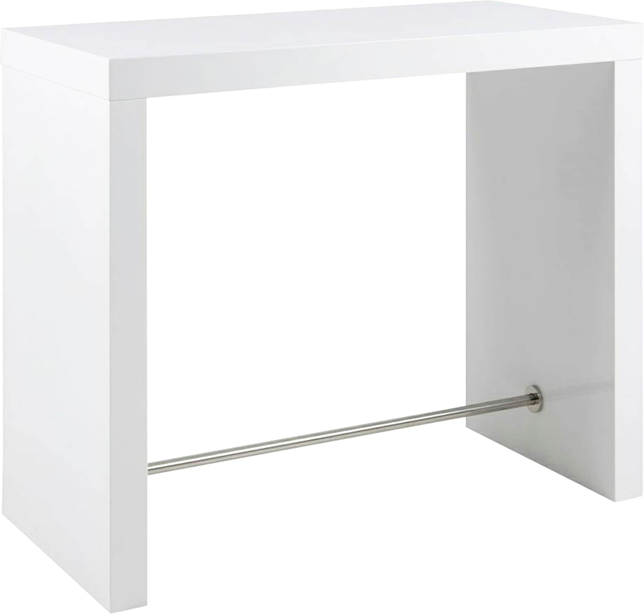 SalesFever Bartisch "Hochtisch im eleganten Stil" Edle Querstrebe in Chromo günstig online kaufen