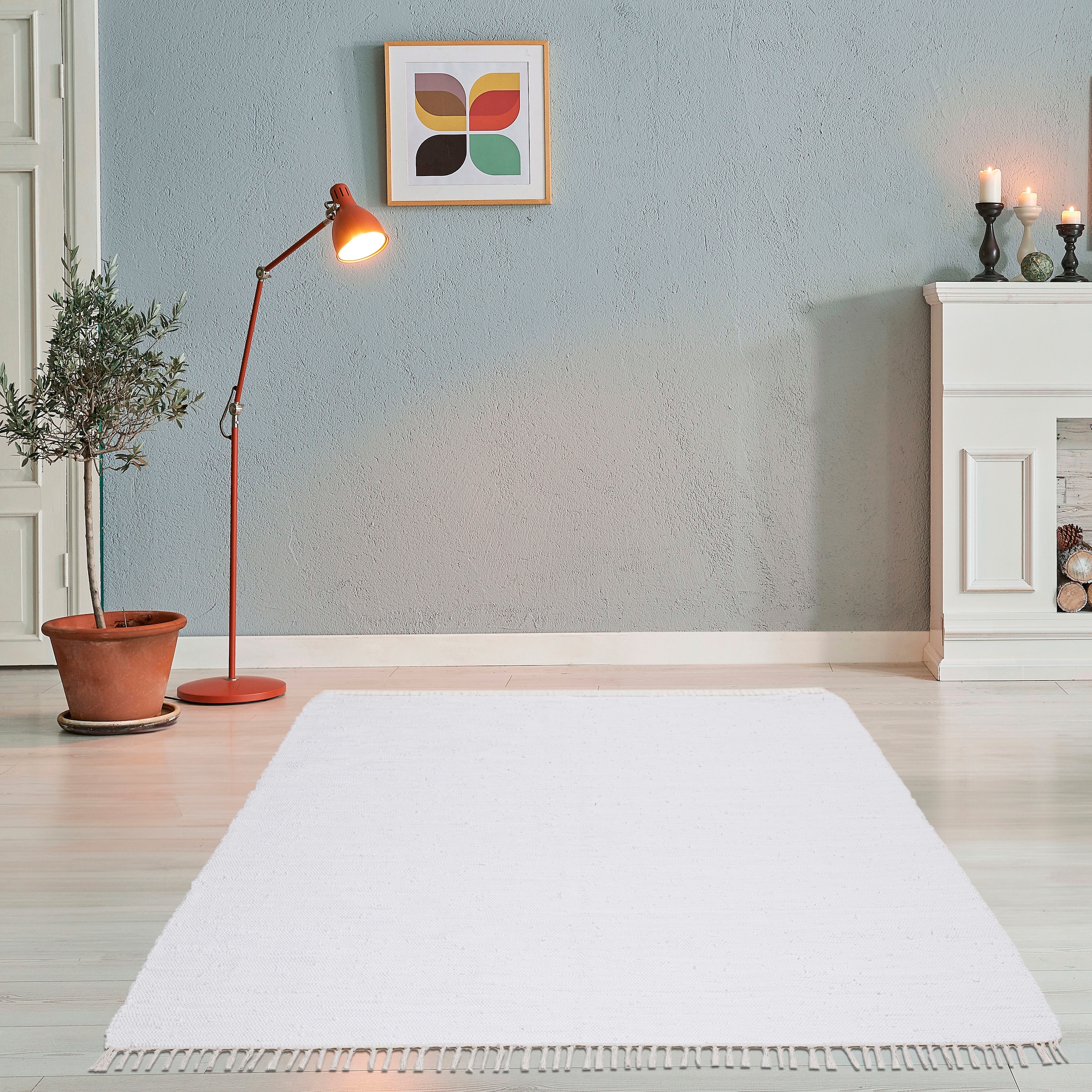 THEKO Teppich "Happy Cotton Fleckerl, handgewebt" rechteckig 5 mm Höhe Flac günstig online kaufen