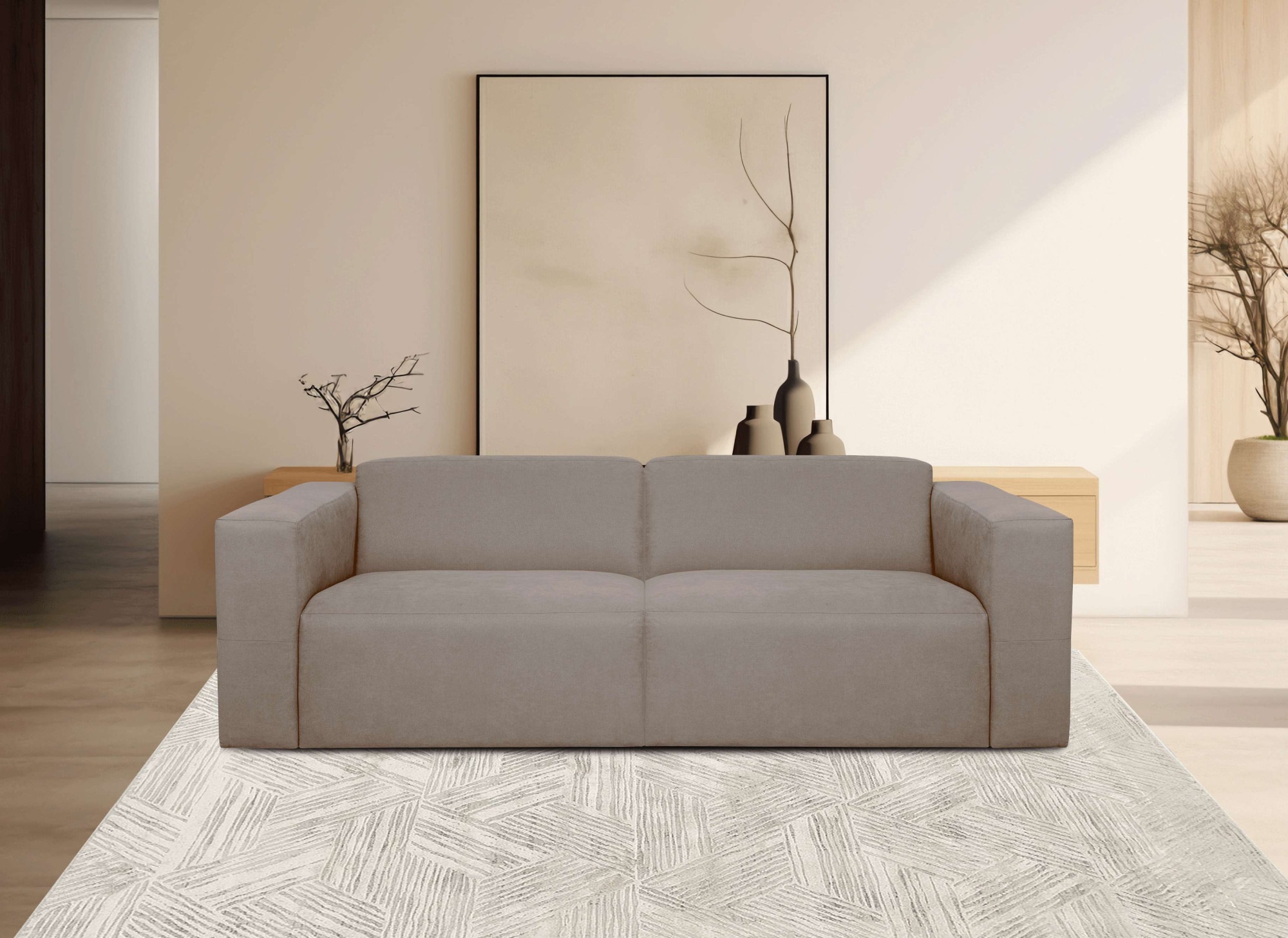 OTTO home 3-Sitzer "Kelani" mit dekorativer Knopfsteppung an den Armlehnen günstig online kaufen