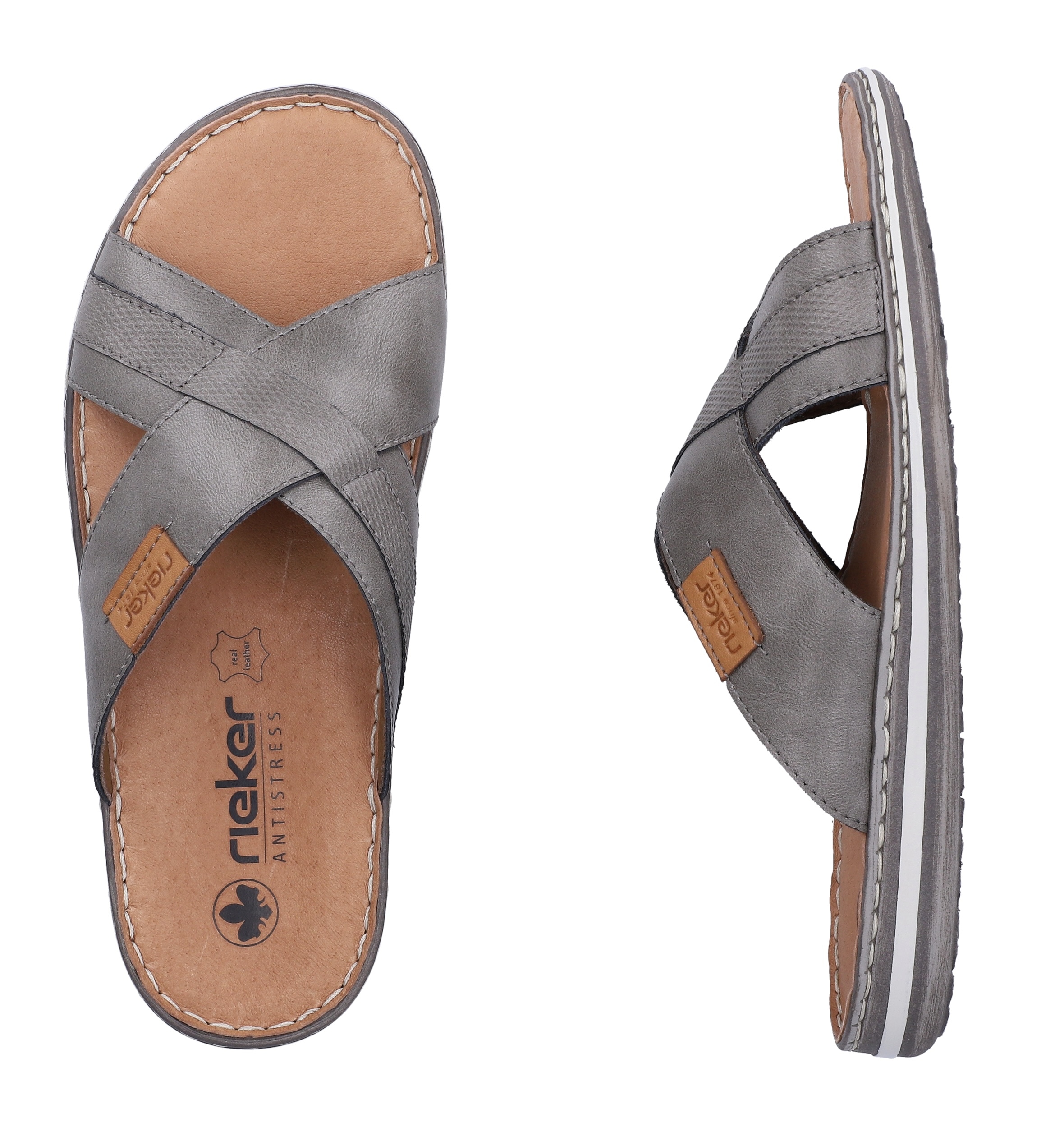 Rieker Pantolette  Sommerschuh, Strandschuh, Schlappen, Hausschuh mit Label